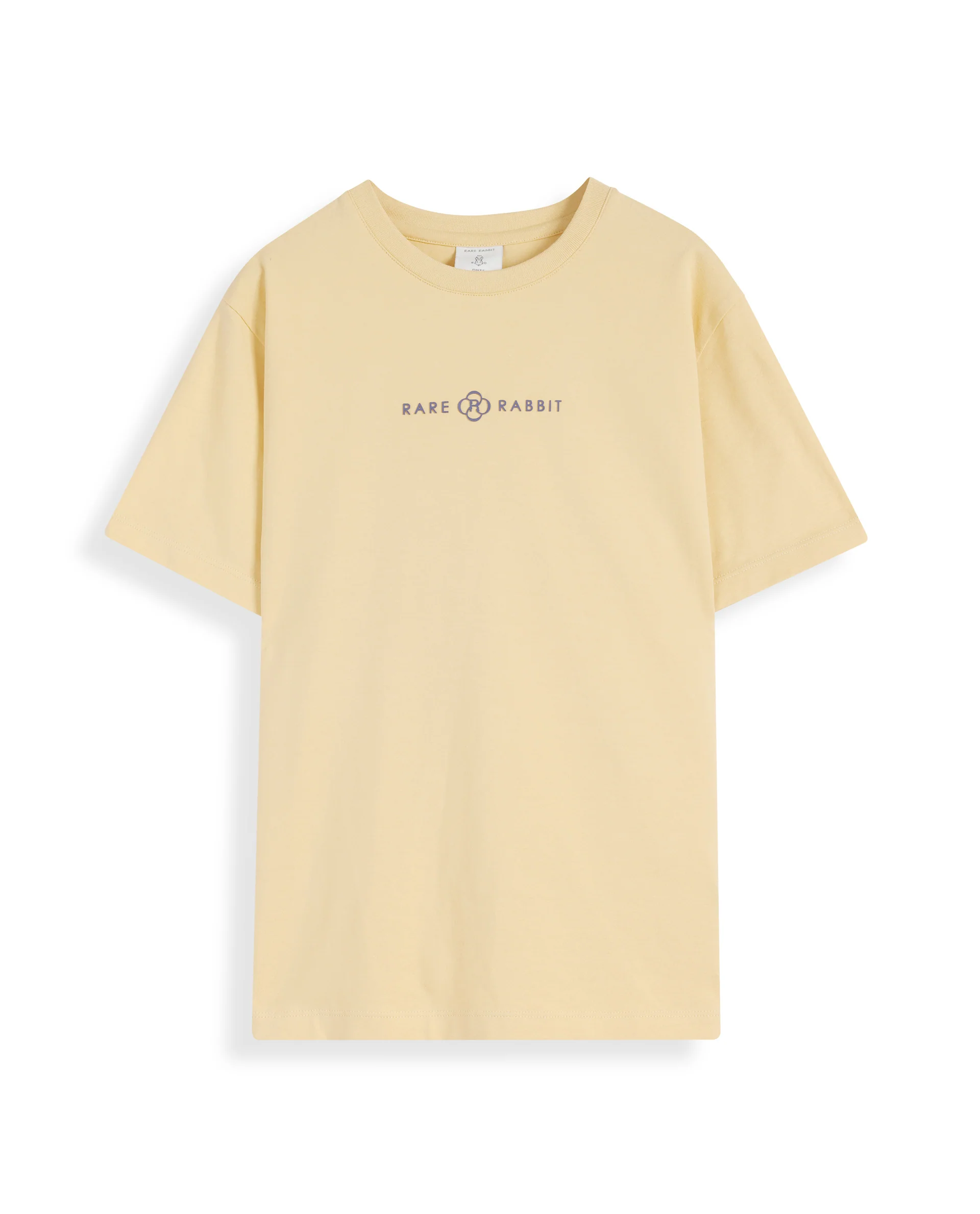 Rare Ones Kids Chom Yellow Cotton Blend Fabric Half Sleeves Crew Neck Graphic Print T-Shirt - Image 2
