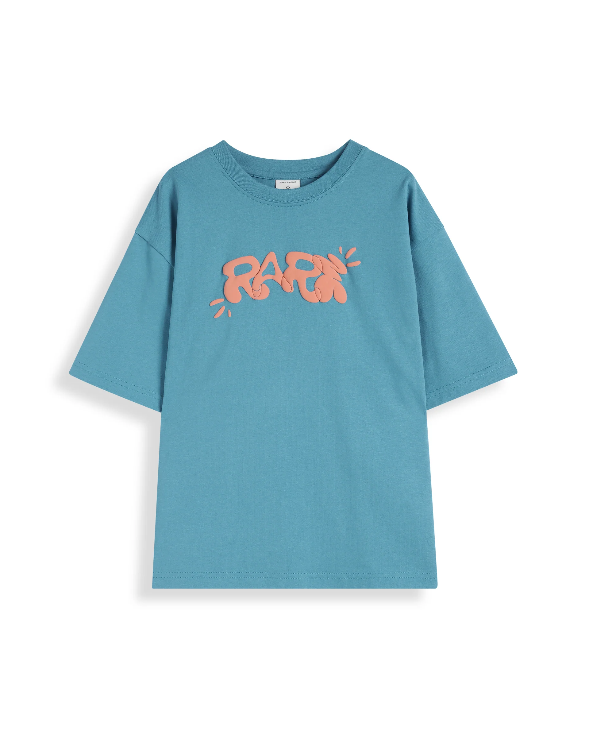 Rare Ones Kids Chris Turq Cotton Half Sleeves Crew Neck Oversized Fit Graphic Print T-Shirt - Image 2