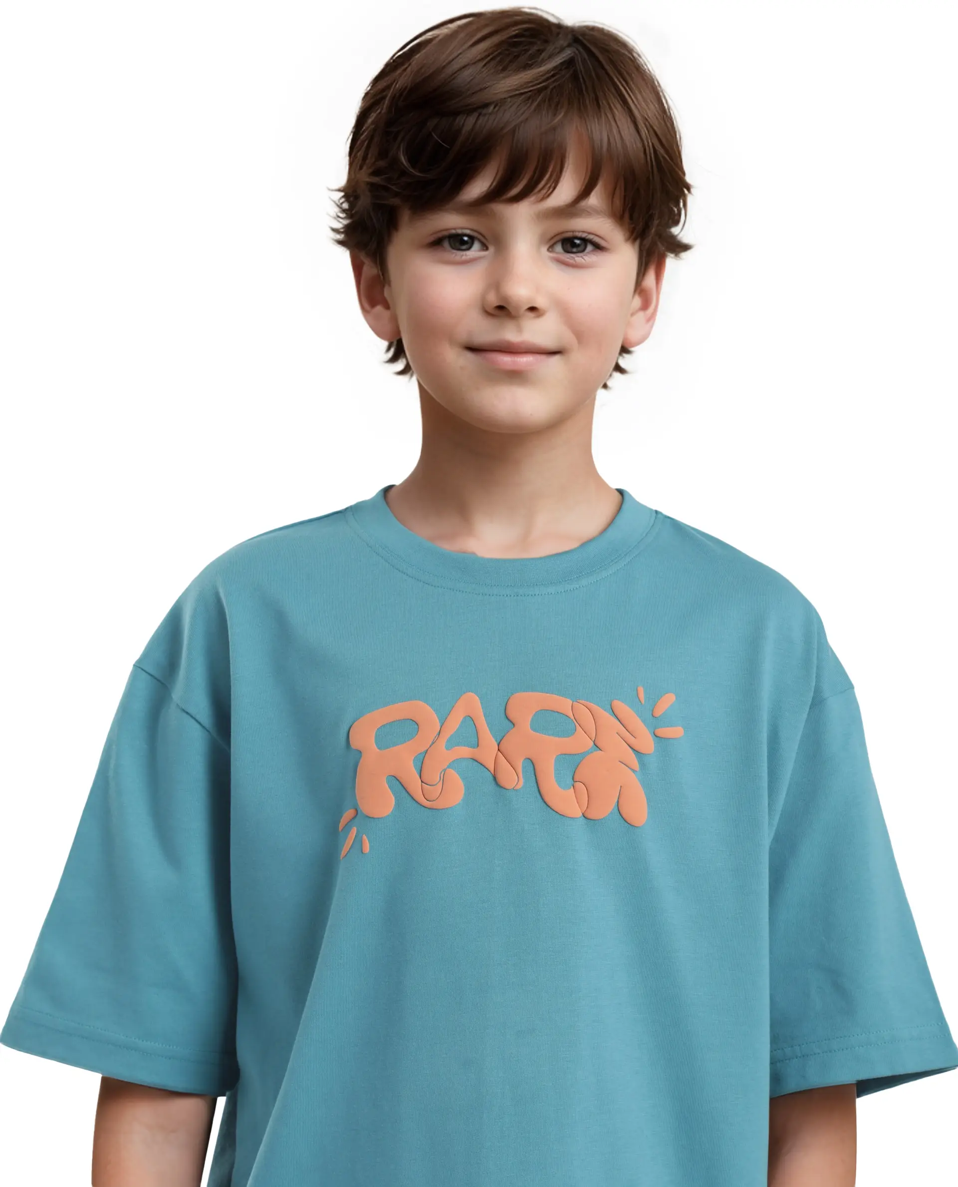 Rare Ones Kids Chris Turq Cotton Half Sleeves Crew Neck Oversized Fit Graphic Print T-Shirt - Image 6