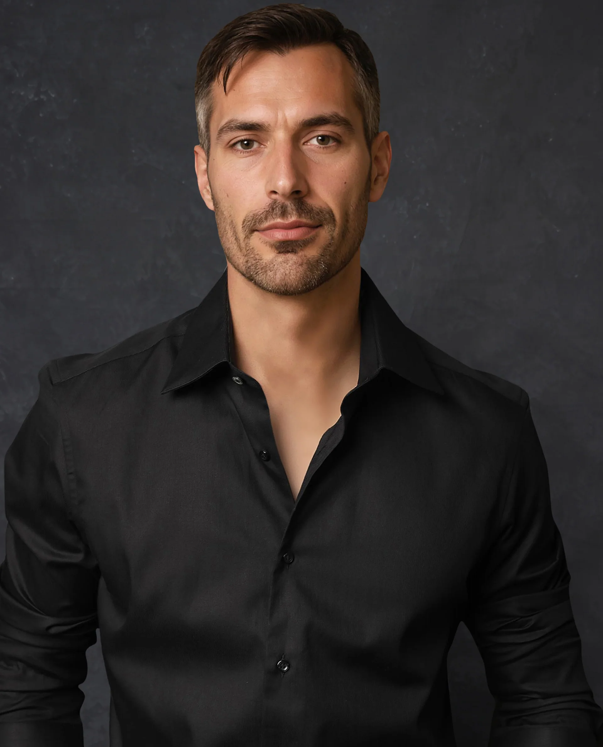 Rare Rabbit Men's Clade Black Cotton Plain Regular Fit Full Sleeve Collared Shirt - Image 3