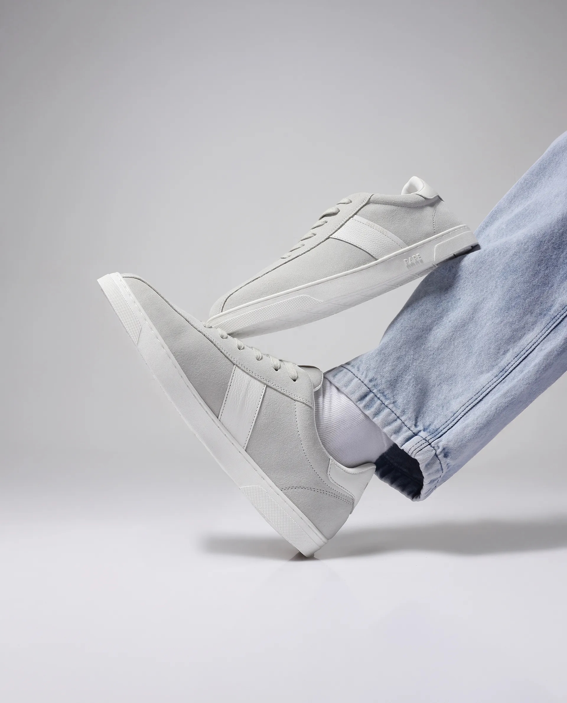 Rare Rabbit Men Classo Grey Lace-Up Closure Sneaker - Image 2