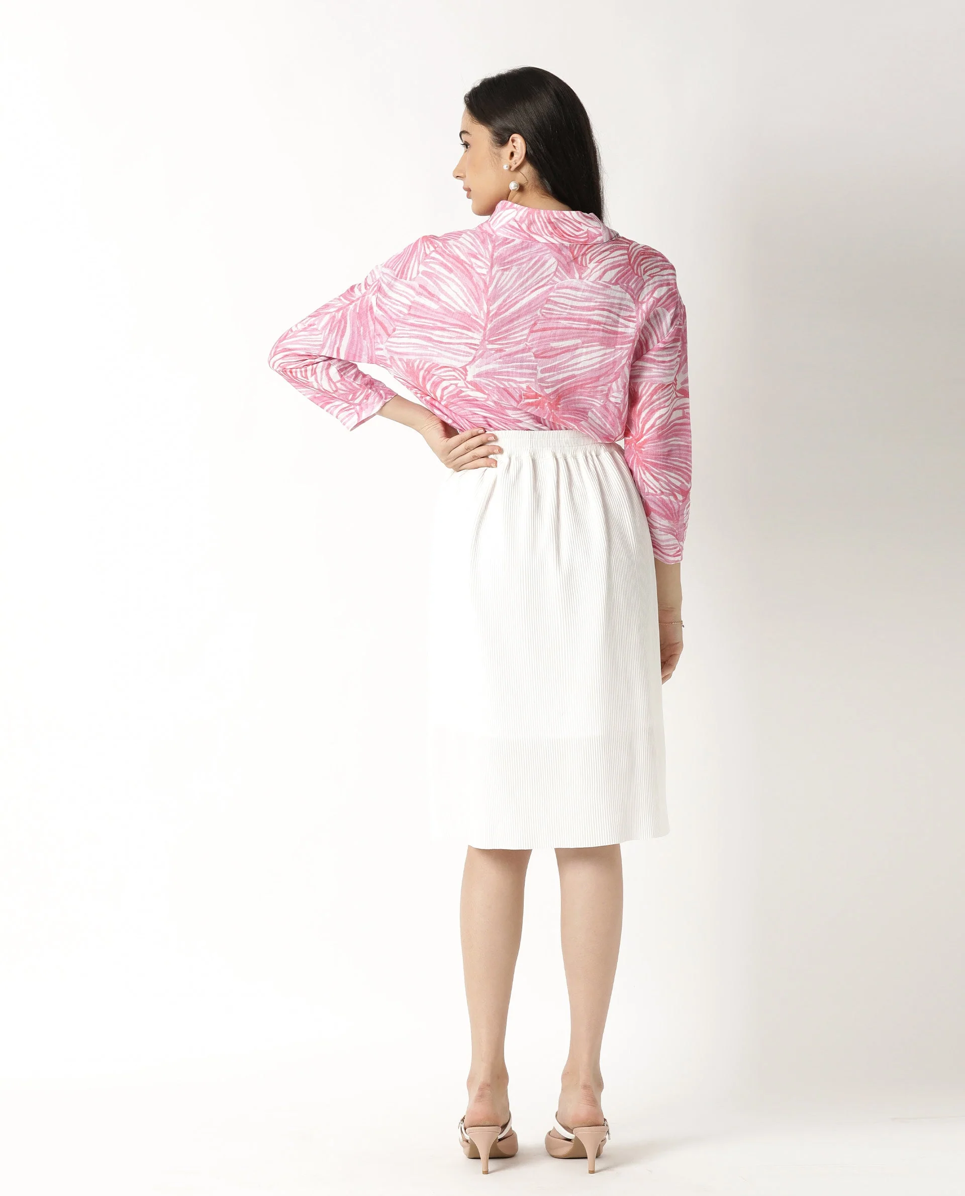 Rareism Women's Cloak White Linen Top - Image 7