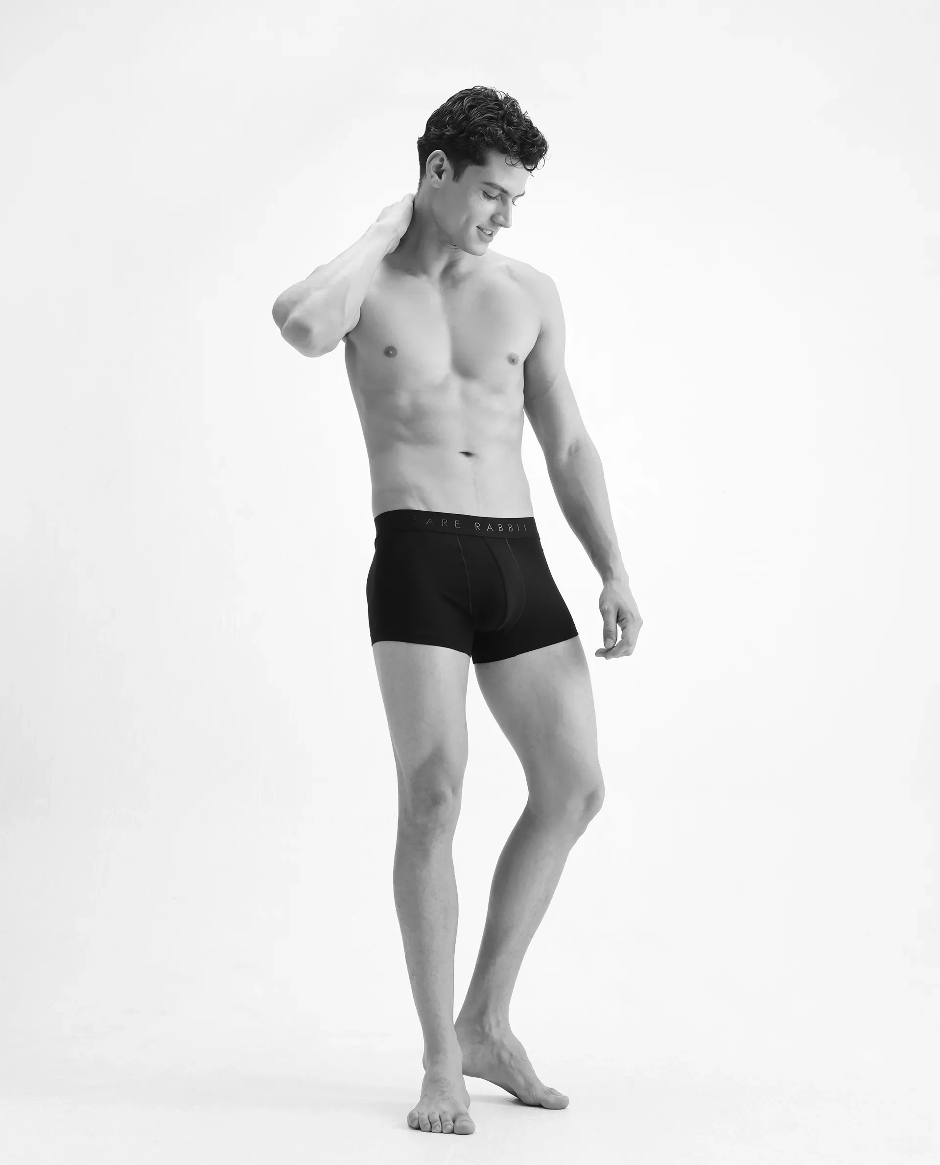 Rare Rabbit Men Close Black Soft Cotton Stretch Trunks - Image 4