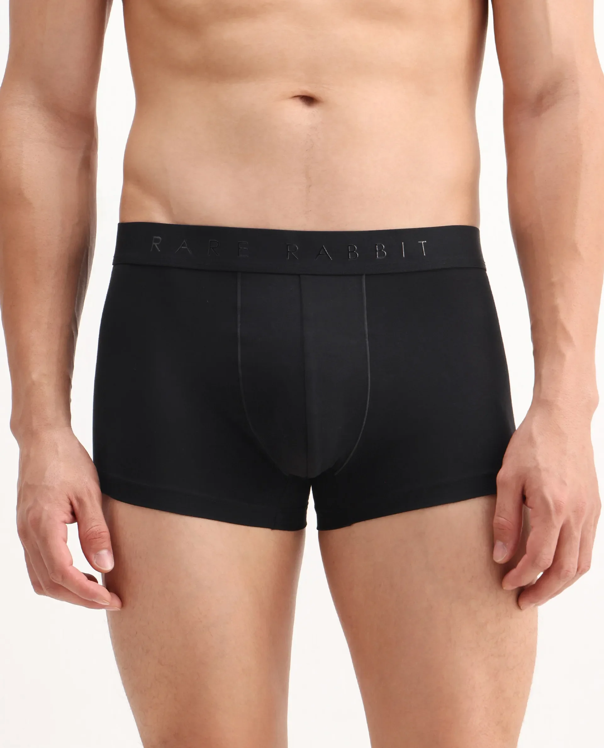 Rare Rabbit Men Close Black Soft Cotton Stretch Trunks - Image 5