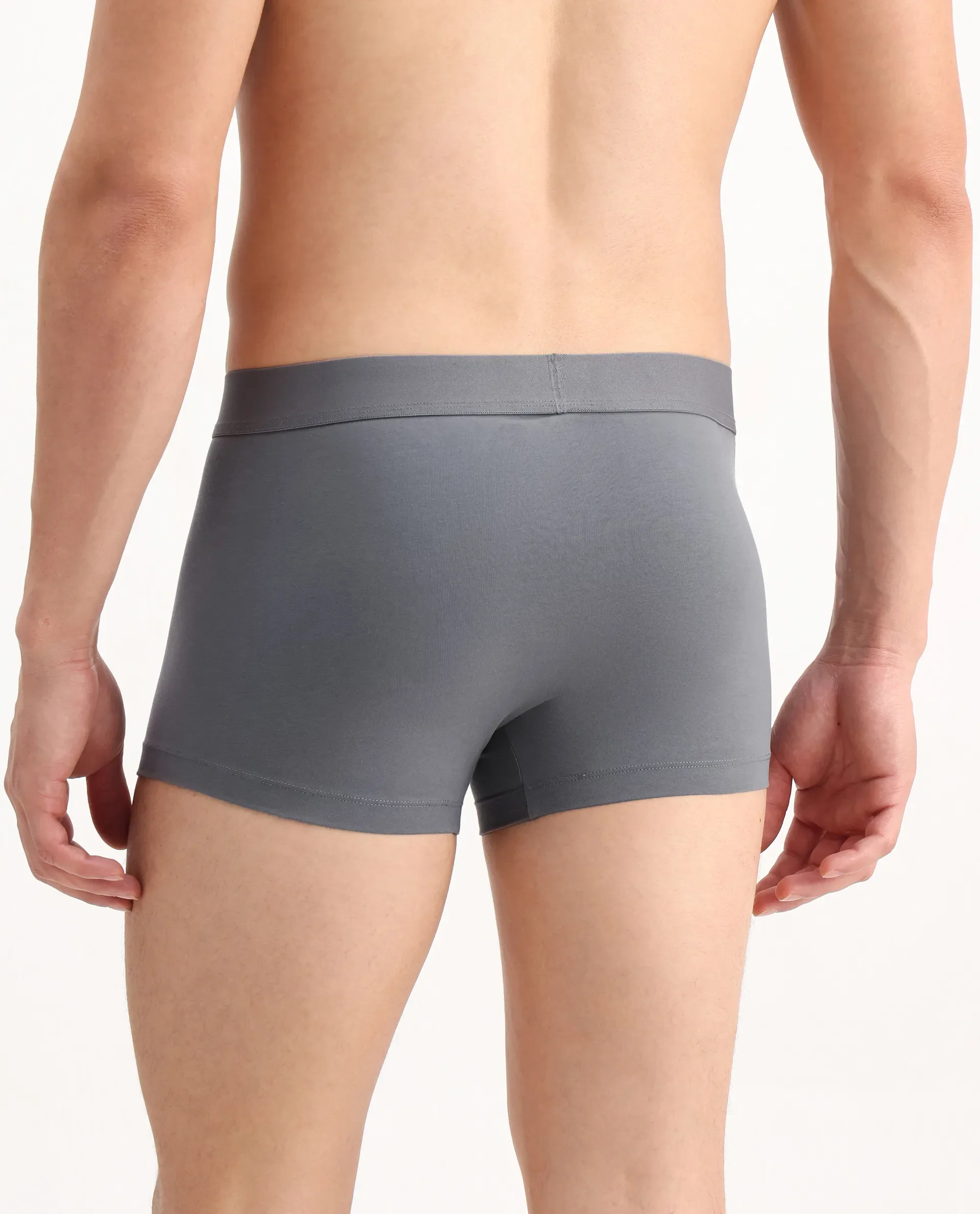 Rare Rabbit Men Close Grey Soft Cotton Stretch Trunks - Image 6
