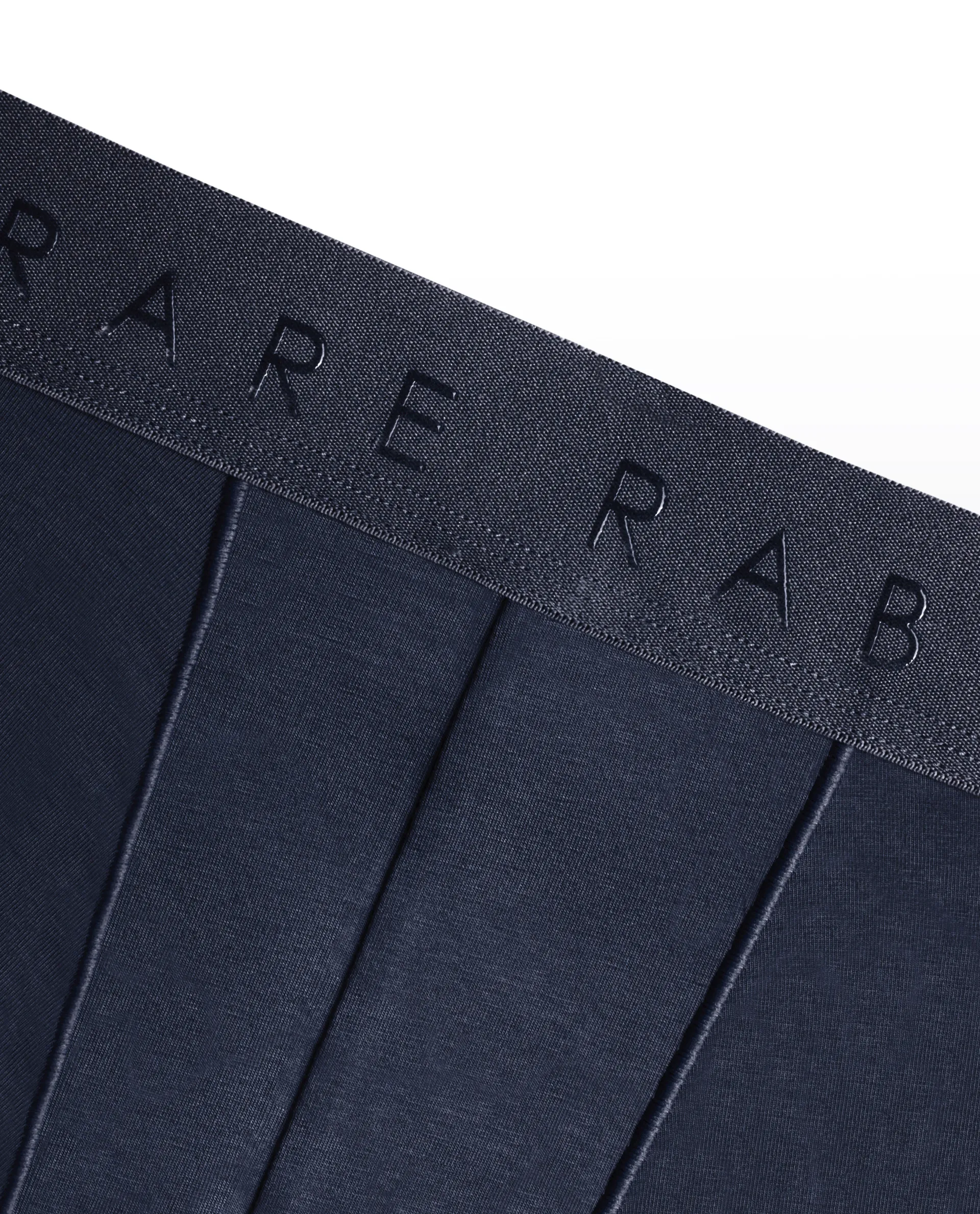 Rare Rabbit Men Close Navy Soft Cotton Stretch Trunks - Image 2