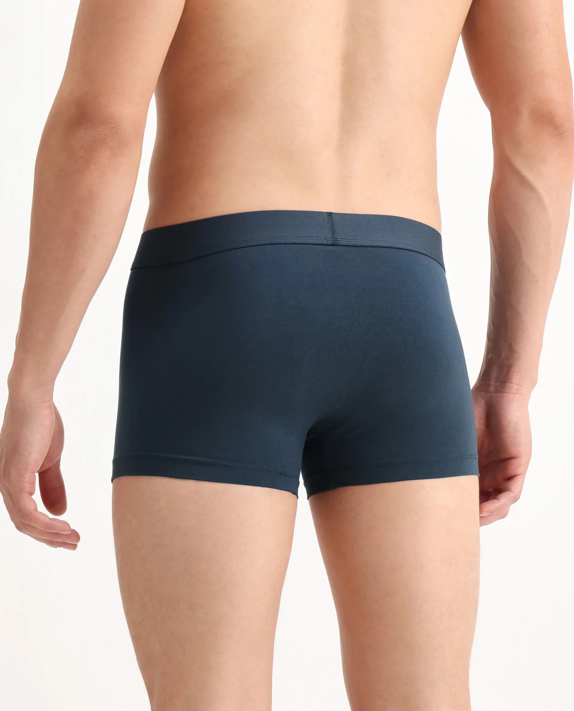 Rare Rabbit Men Close Teal Soft Cotton Stretch Trunks - Image 6