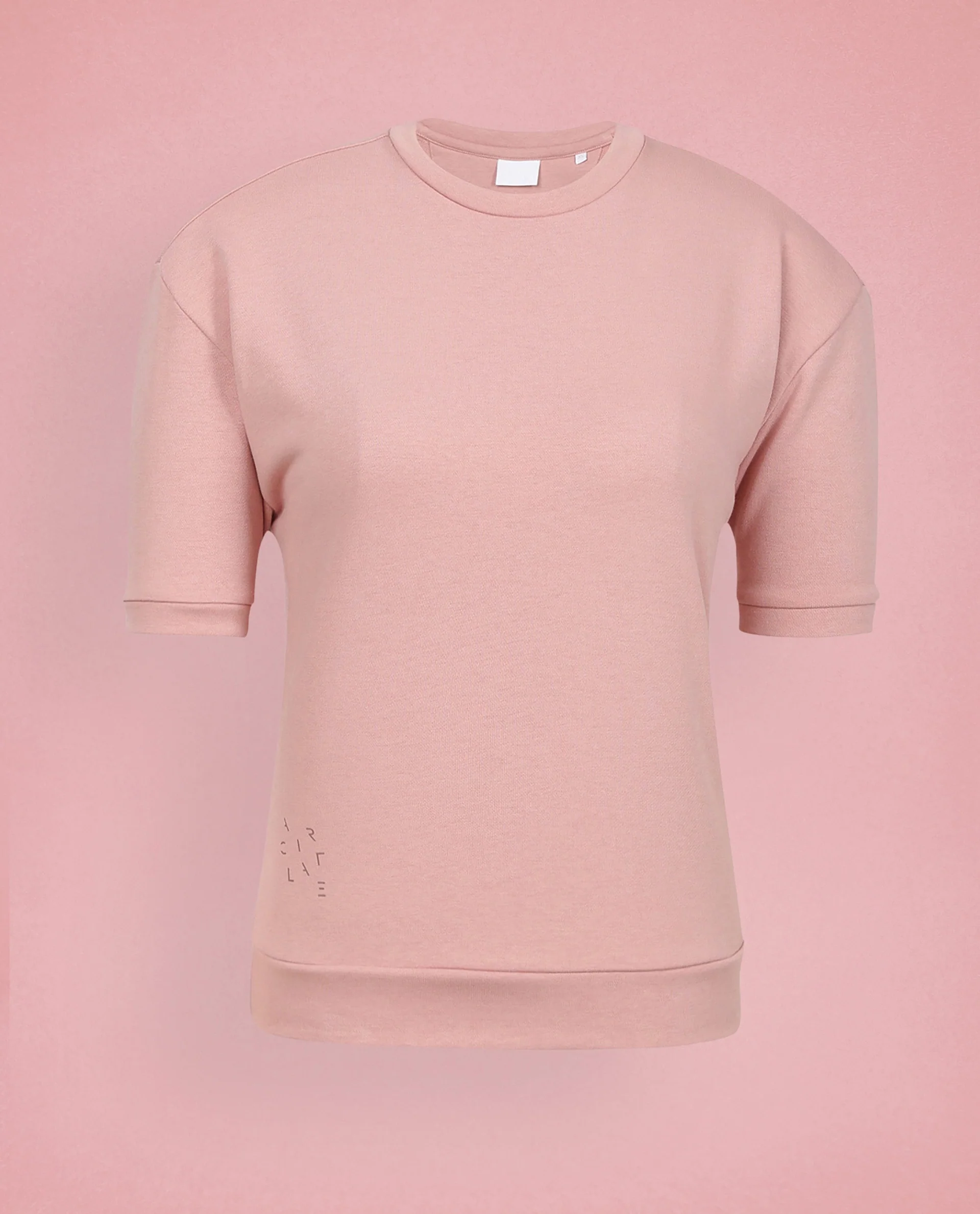 Rareism Women's Medium Weight Terry 290 Gsm Cotton Crew Neck Plain Relaxed Fit Sweat Tee - Image 3