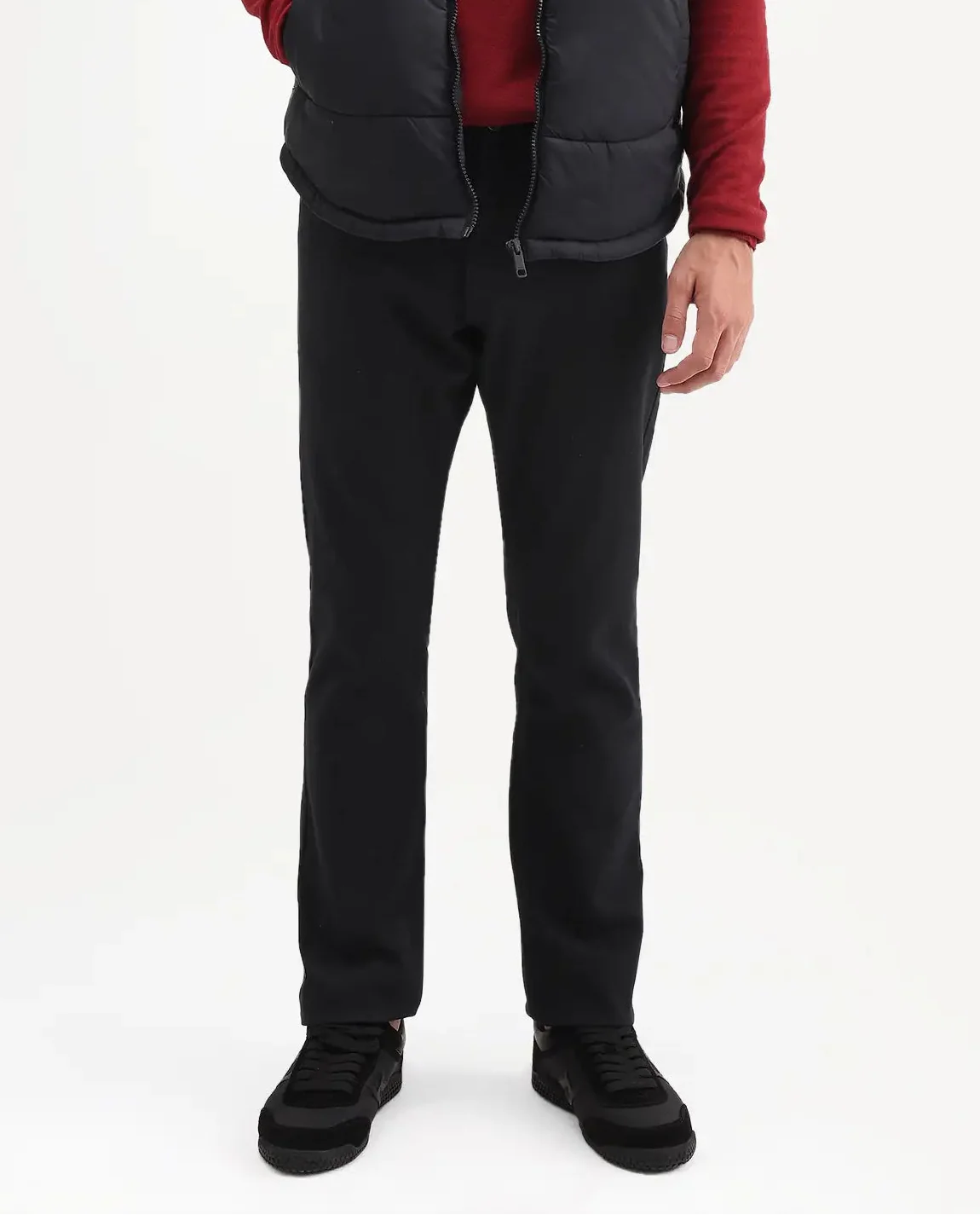 Rare Rabbit Men's Colex Black Cotton Blend Fabric Shank And Zipper Hawk Slim Plain Jeans - Image 9