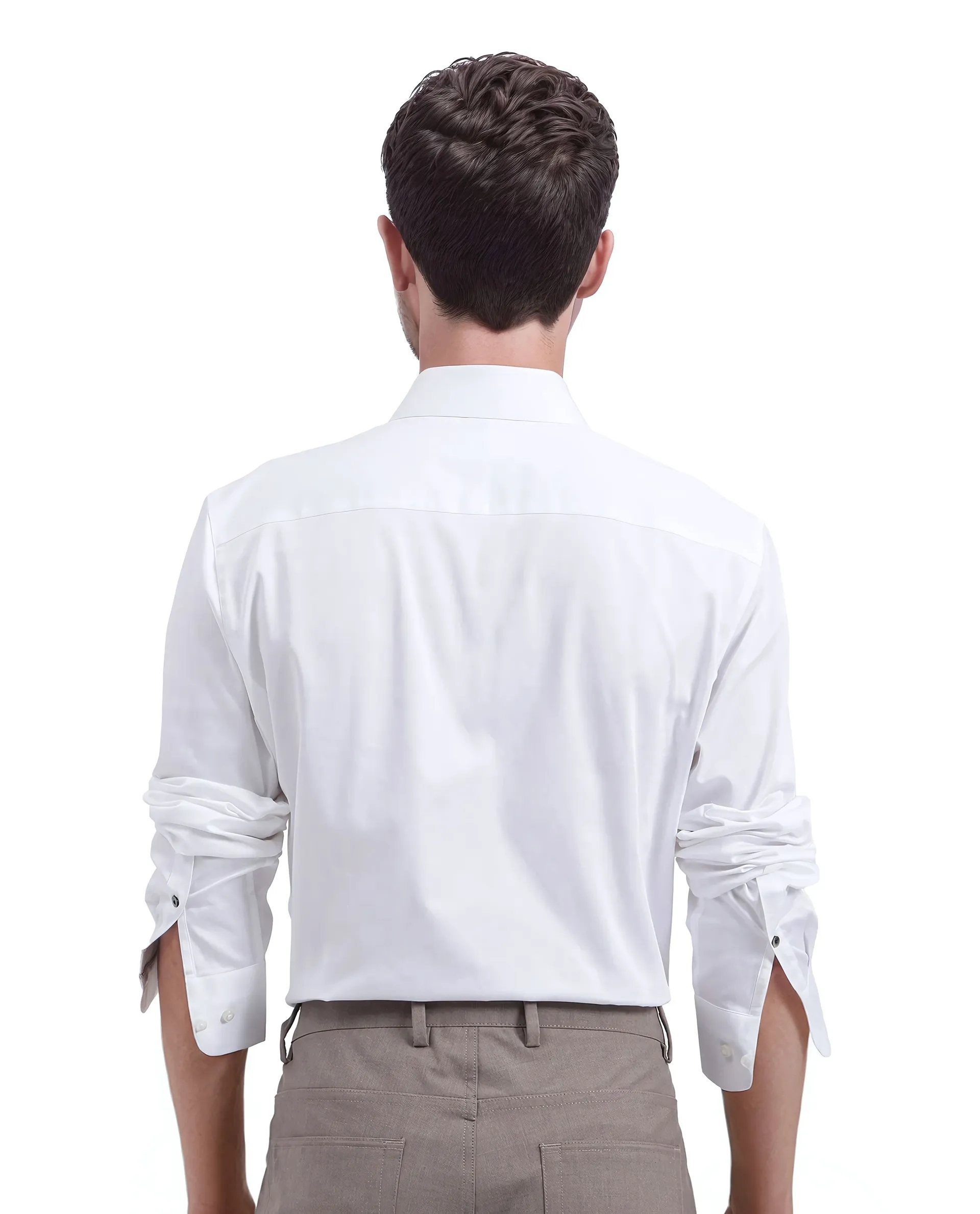 Rare Rabbit Men's Cotton Blend Plain Regular Fit Full Sleeve Collared Shirt - Image 5