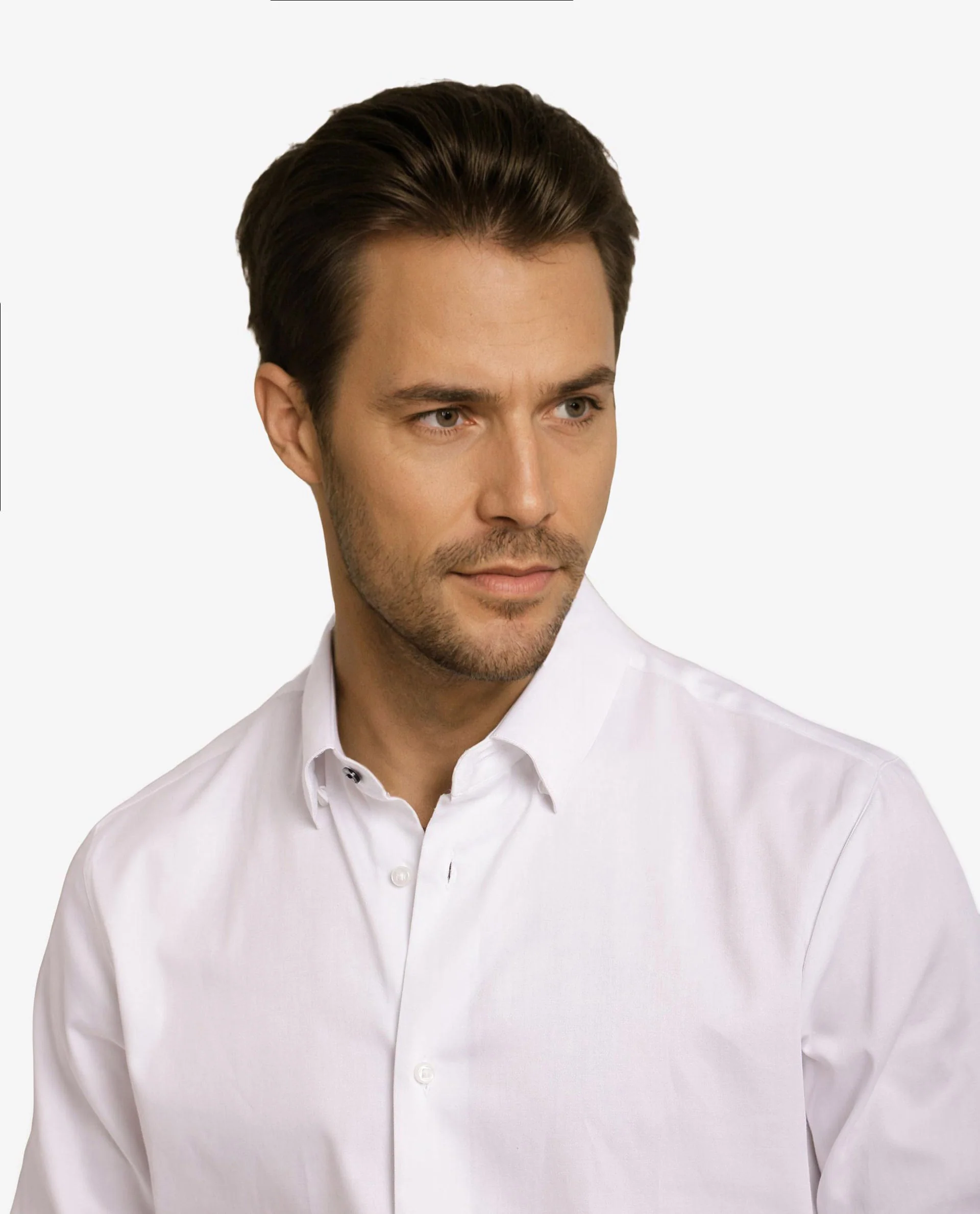 Rare Rabbit Men's Como-5 White Satin Plain Regular Fit Full Sleeve Collared Shirt - Image 2