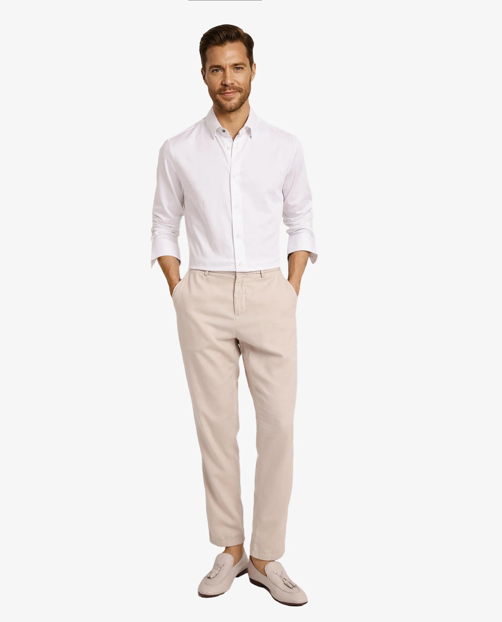 Rare Rabbit Men's Como-5 White Satin Plain Regular Fit Full Sleeve Collared Shirt - Image 3