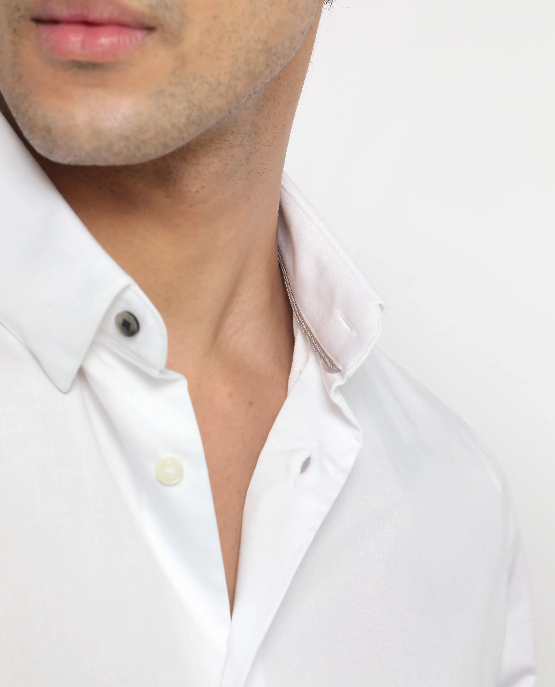 Rare Rabbit Men's Comor White Cotton Plain Regular Fit Full Sleeve Collared Shirt - Image 5
