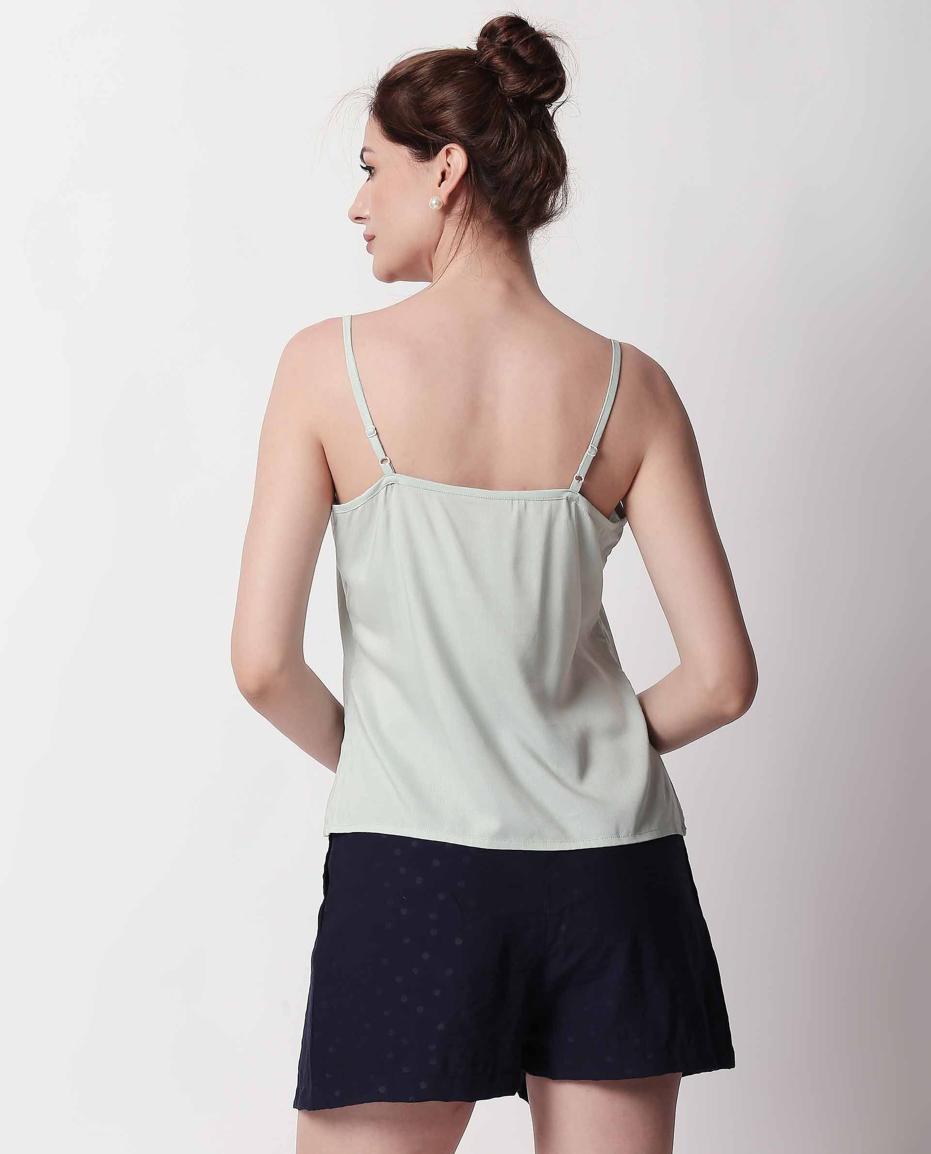Rareism Women Copper Navy Shorts Solid - Image 8