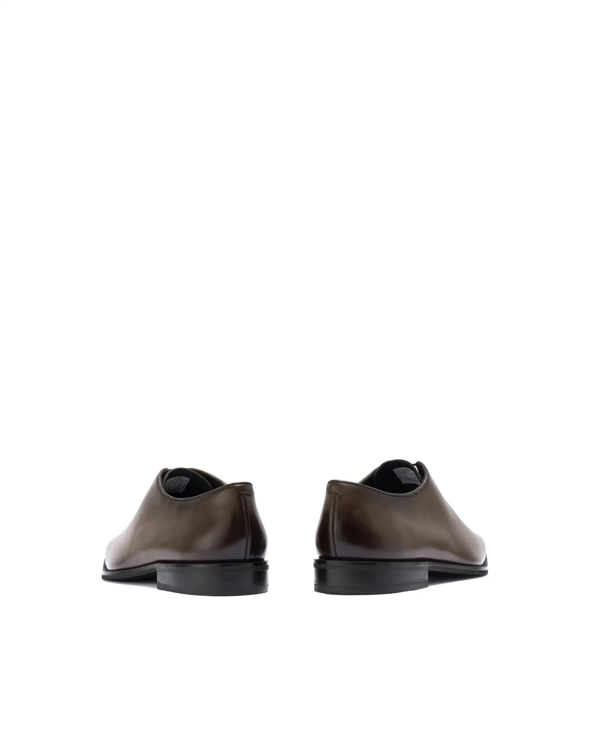 Rare Rabbit Men Corax Olive Lace-Up Single Piece Genuine Leather Shoes - Image 5