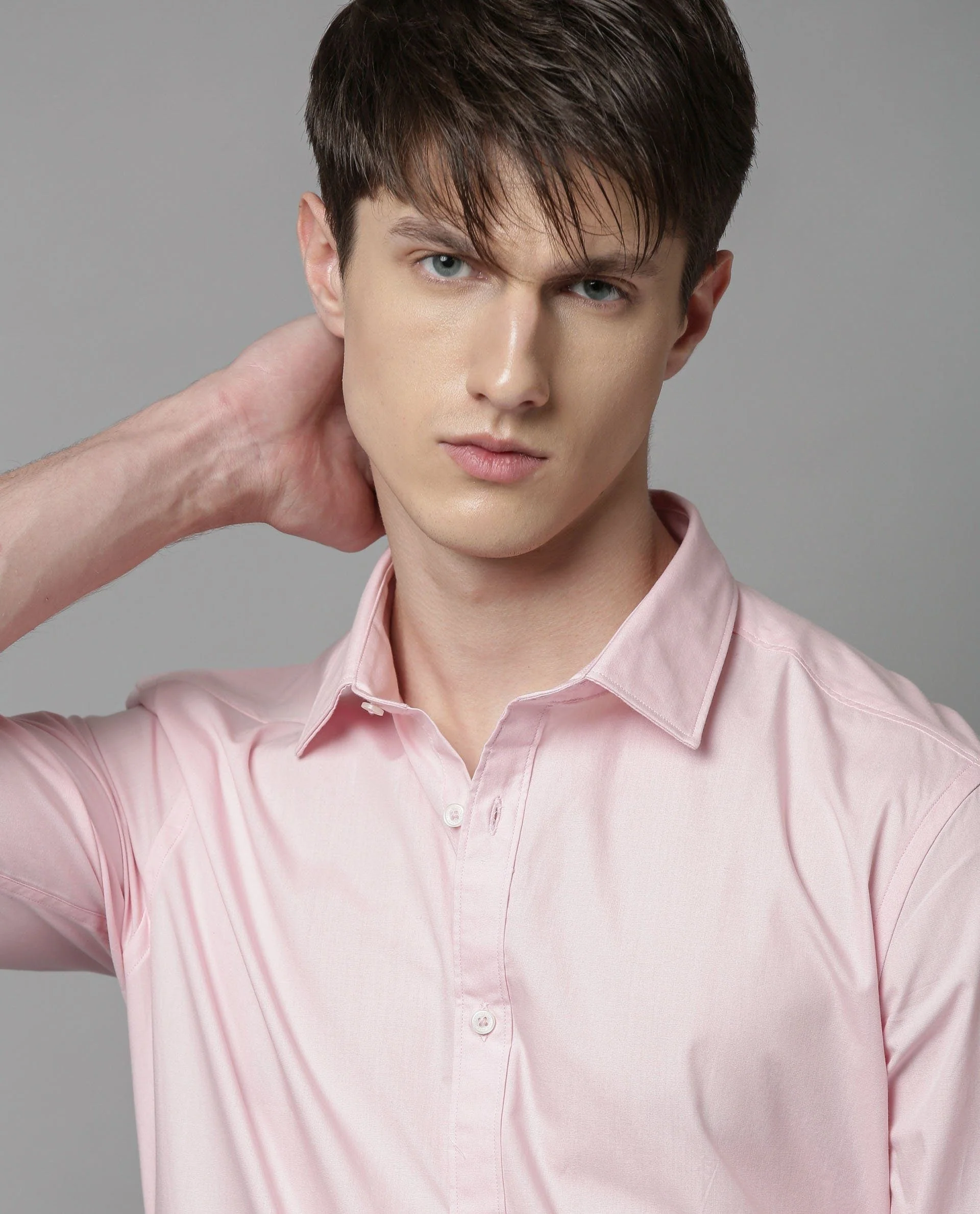 Rare Rabbit Men's Corp-Zander Pink Cotton Regular Fit Full Sleeve Spread Collar Shirt - Image 6