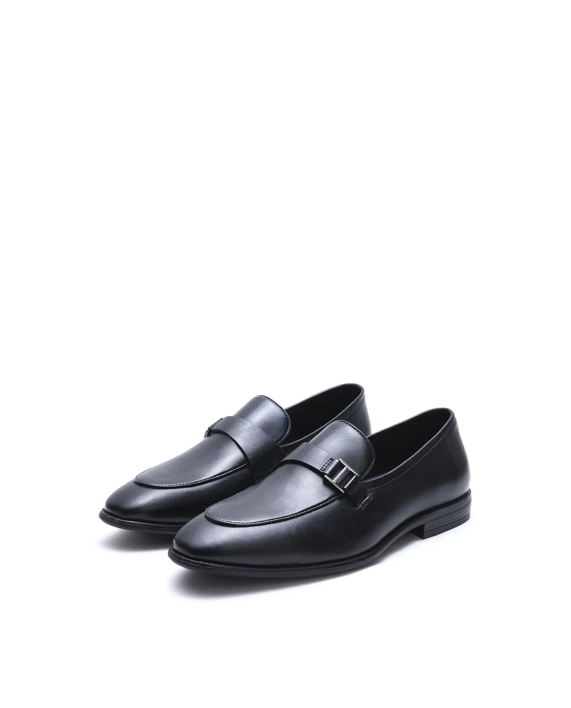 Rare Rabbit Men's Corto Black Leather Mocassin - Image 2