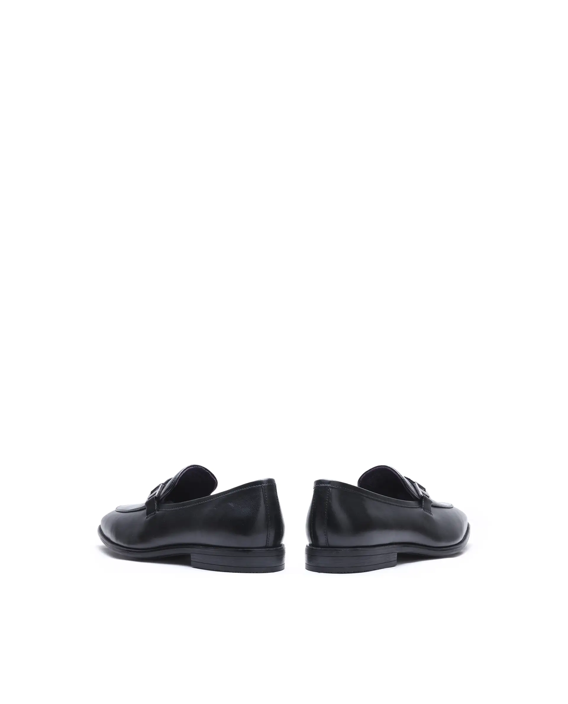 Rare Rabbit Men's Corto Black Leather Mocassin - Image 5