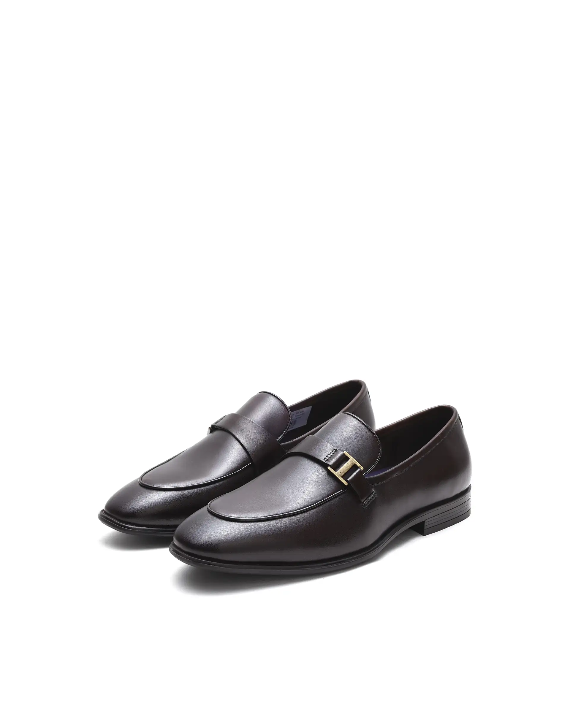 Rare Rabbit Men's Corto Brown Leather Mocassin - Image 2