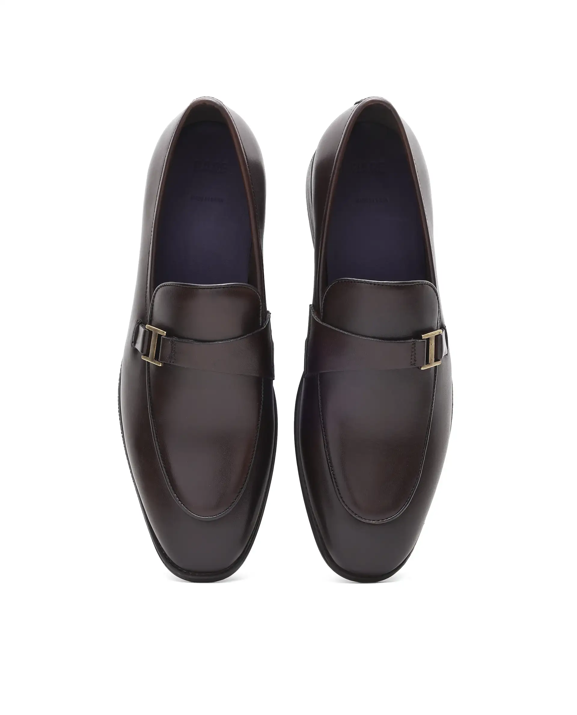 Rare Rabbit Men's Corto Brown Leather Mocassin - Image 4