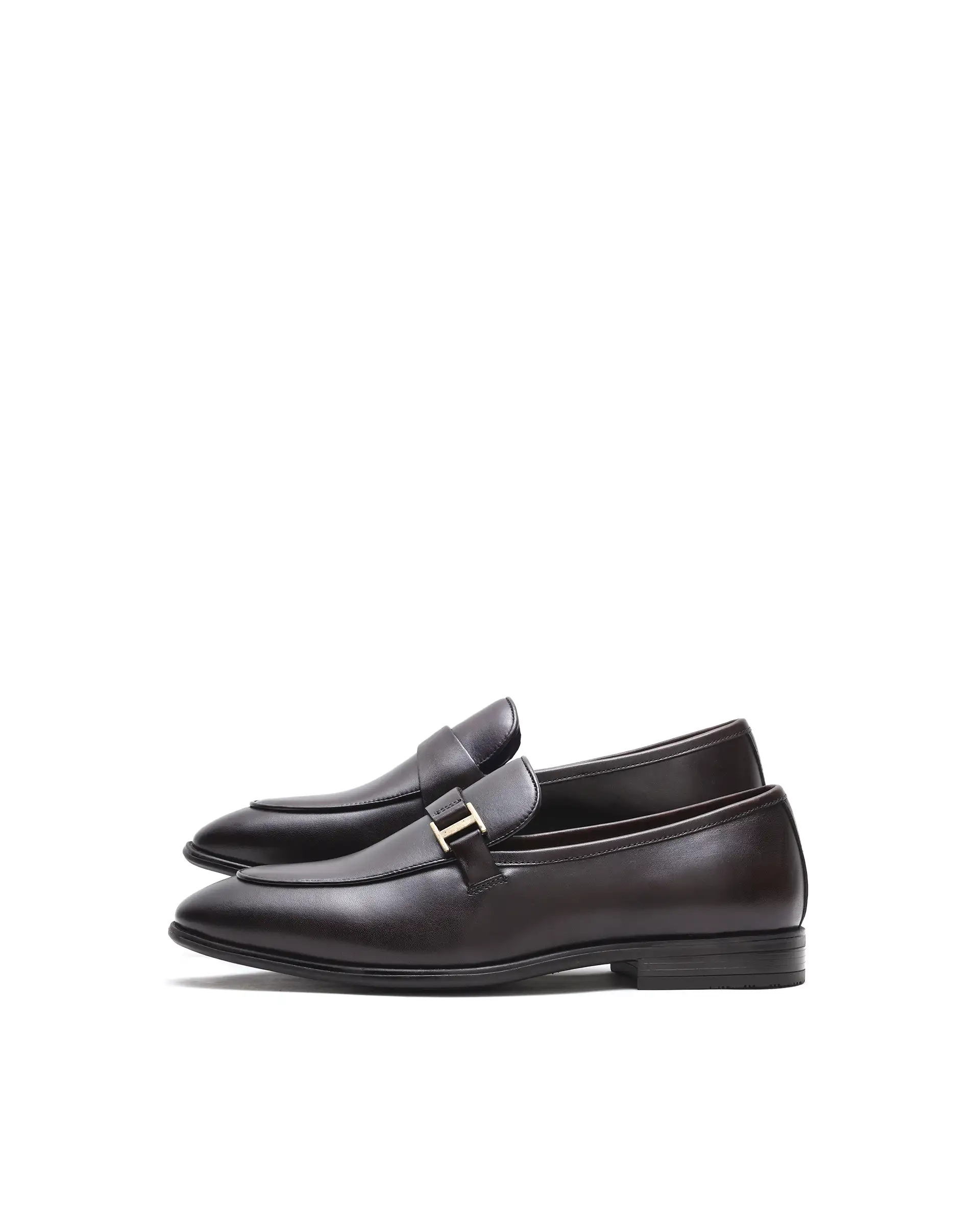 Rare Rabbit Men's Corto Brown Leather Mocassin - Image 5