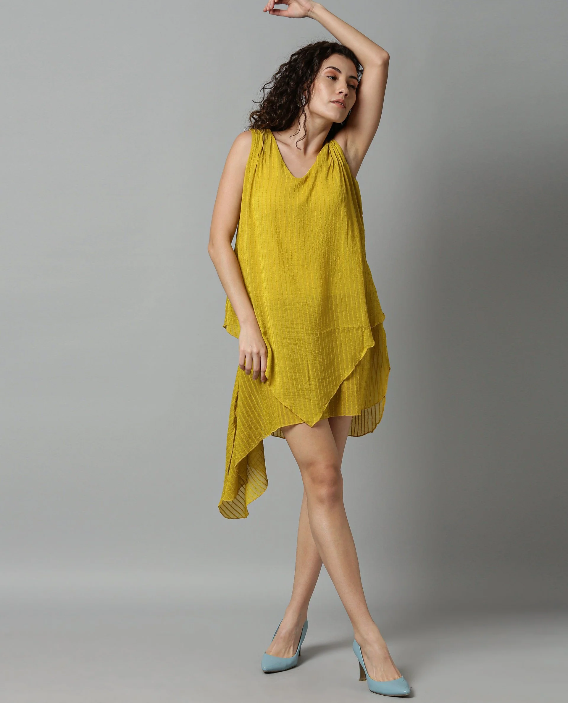 Rareism Women Cosmo Yellow Top Sleeveless