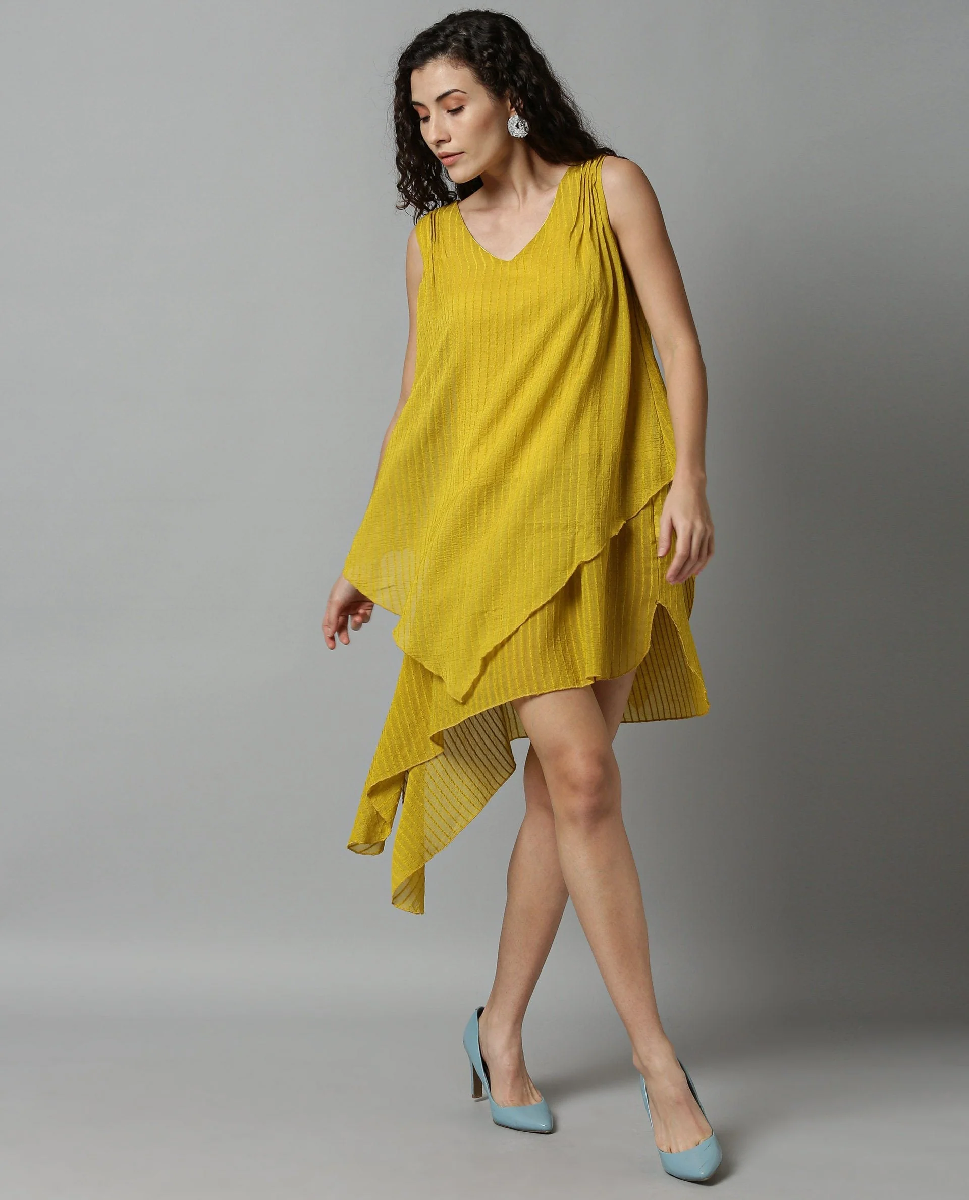 Rareism Women Cosmo Yellow Top Sleeveless - Image 7