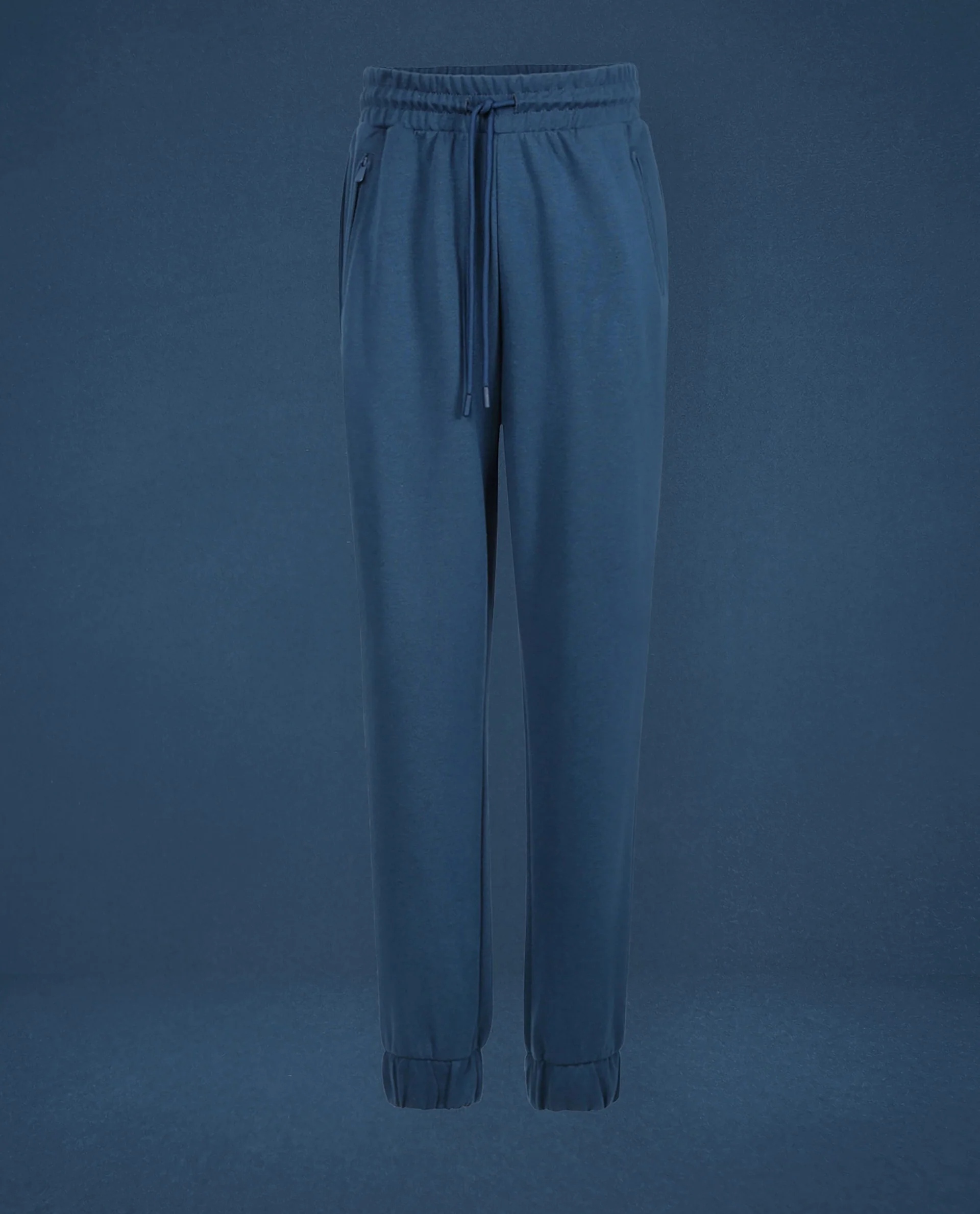 Rareism Women's Heavy Weight Interlock 340 Gsm Cotton Blend Plain Ankle Length Relaxed Fit Track Pant - Image 5