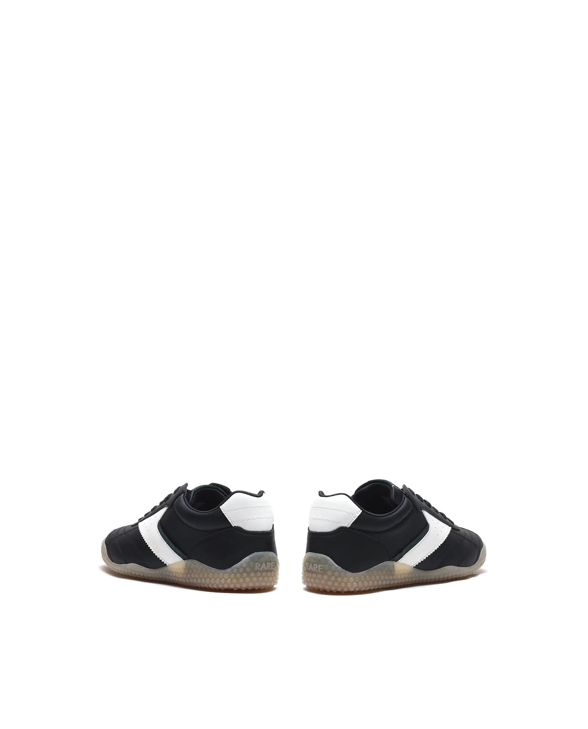 Rarez Men's Crock Black Micro Fiber Leather Sneaker - Image 6