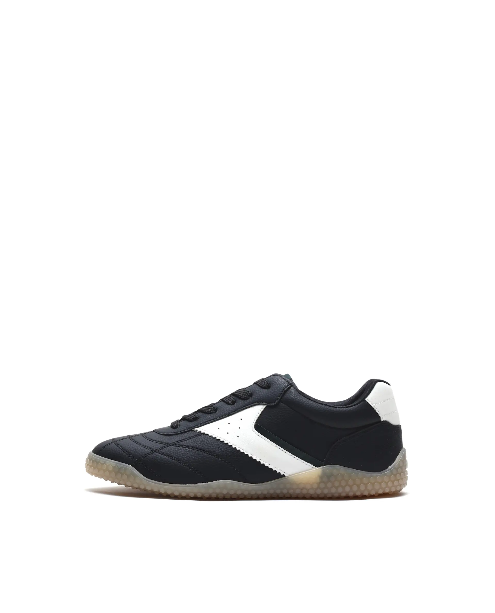 Rarez Men's Crock Black Micro Fiber Leather Sneaker - Image 8