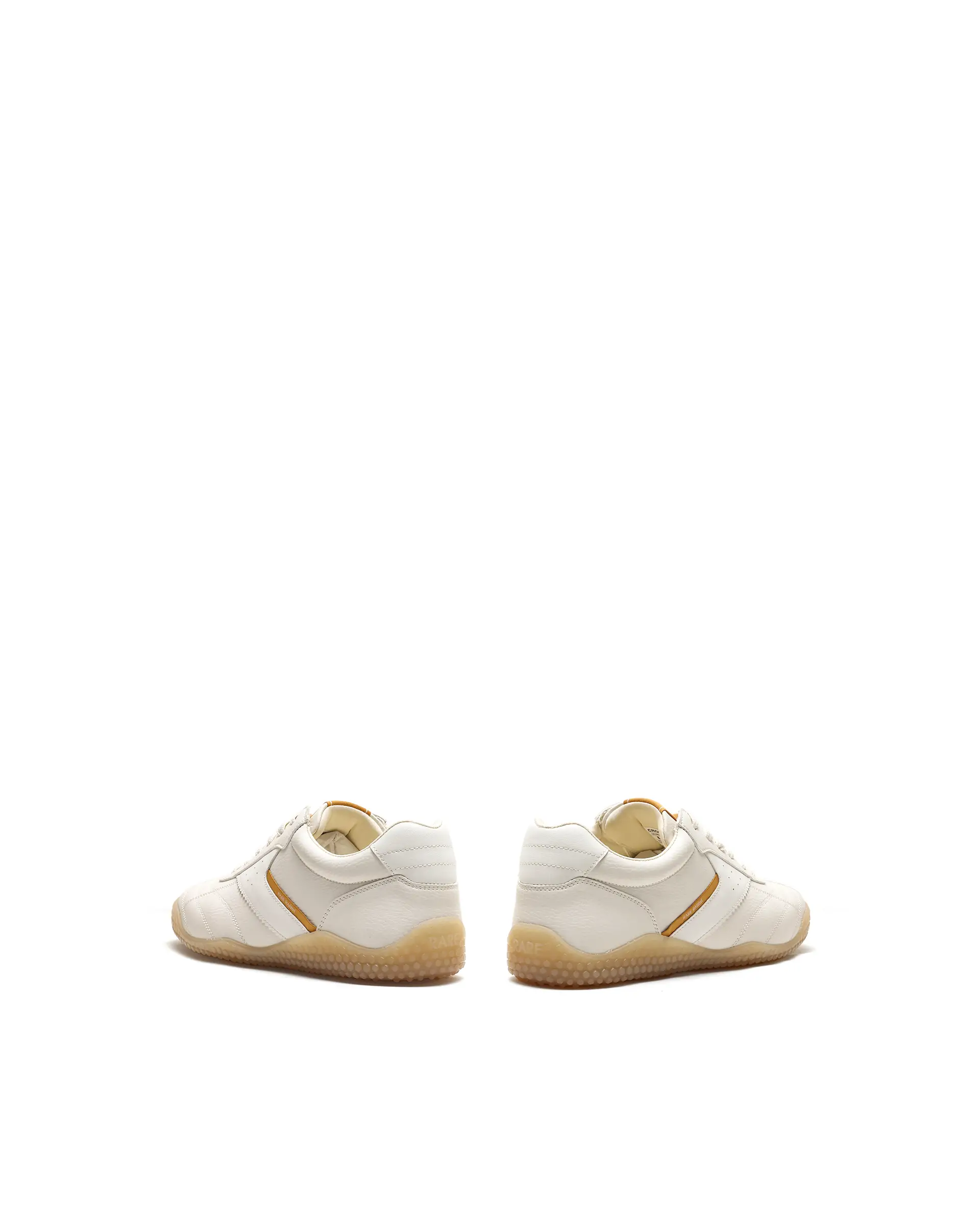 Rarez Men's Crock Light Beige Micro Fiber Leather Sneaker - Image 5