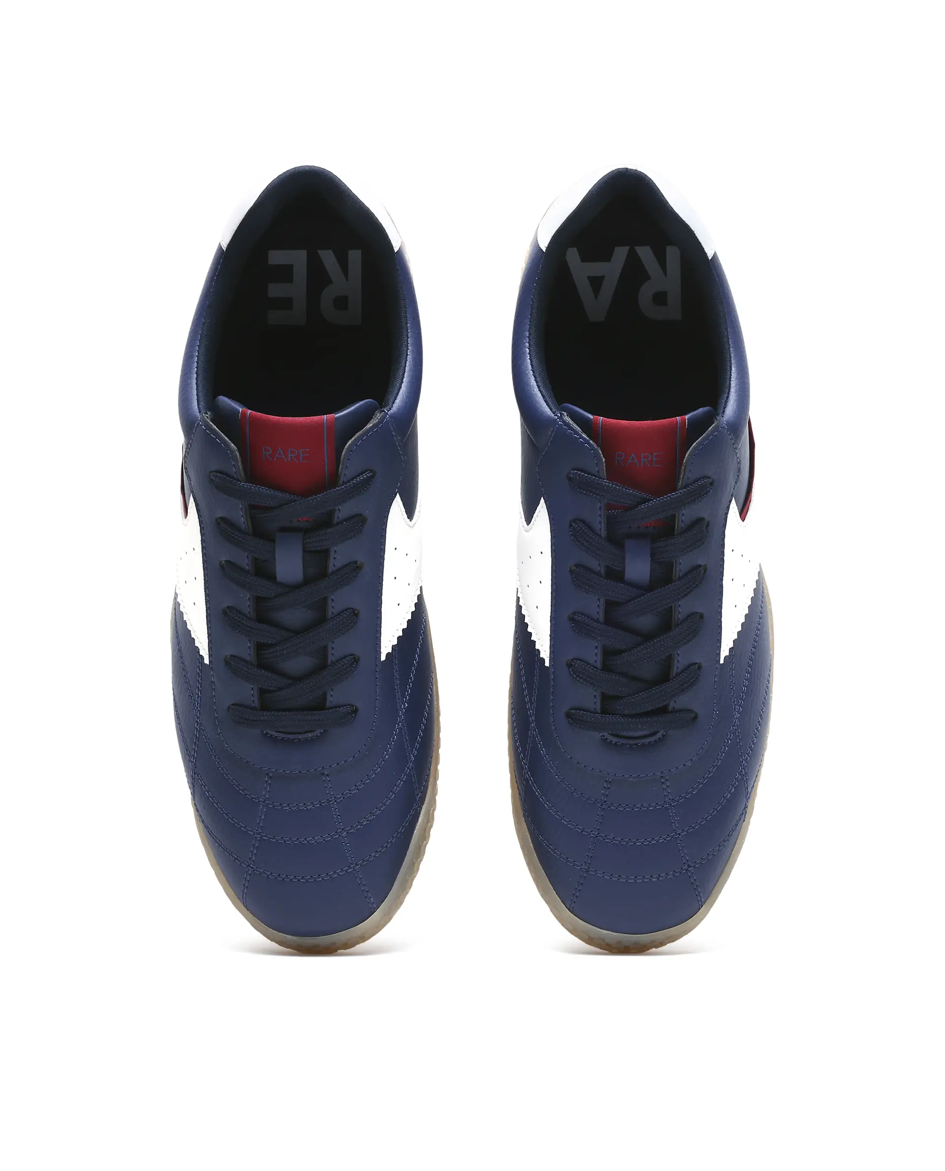 Rarez Men's Crock Navy Micro Fiber Leather Sneaker - Image 2