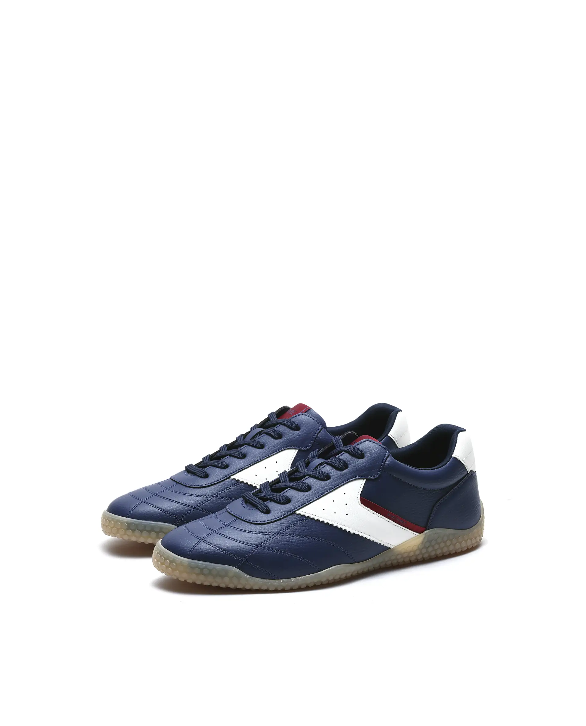 Rarez Men's Crock Navy Micro Fiber Leather Sneaker - Image 3