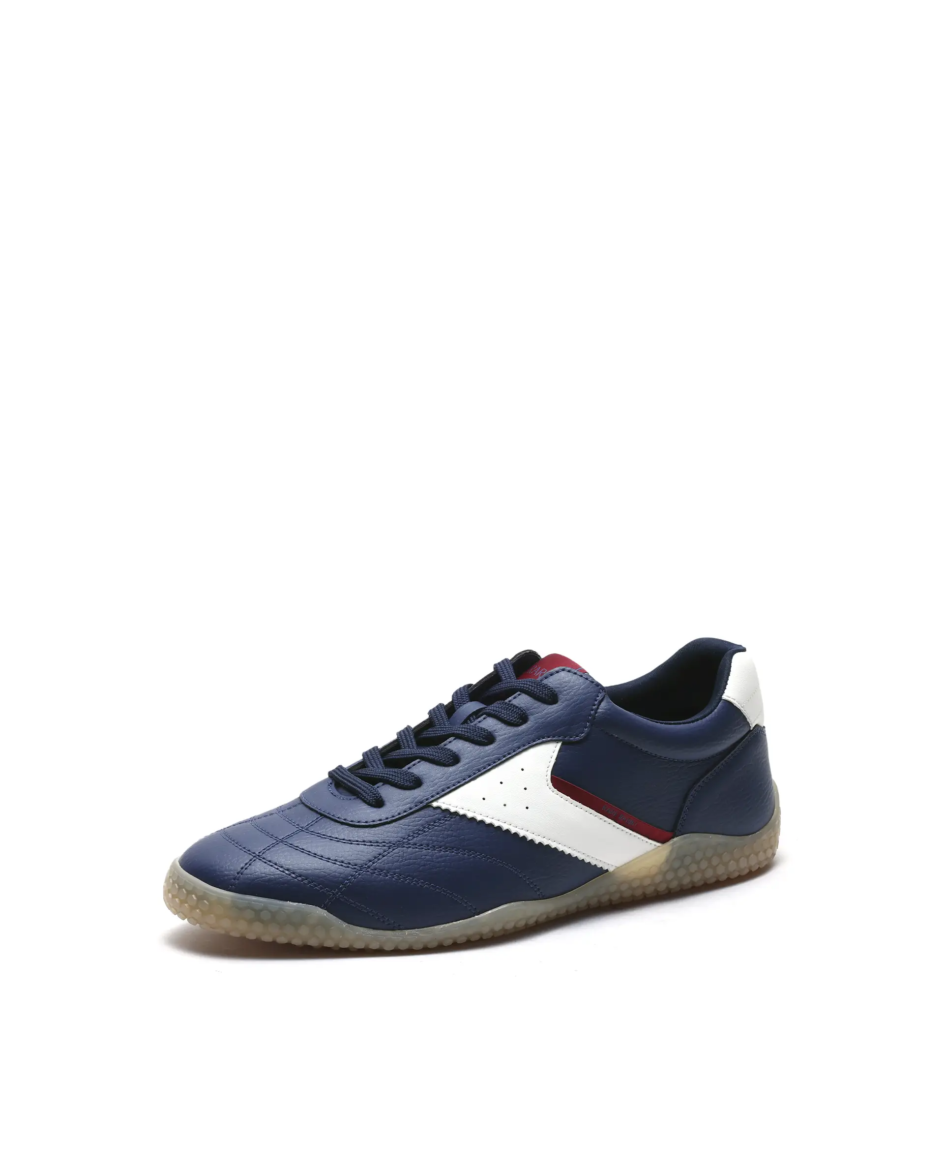 Rarez Men's Crock Navy Micro Fiber Leather Sneaker - Image 5