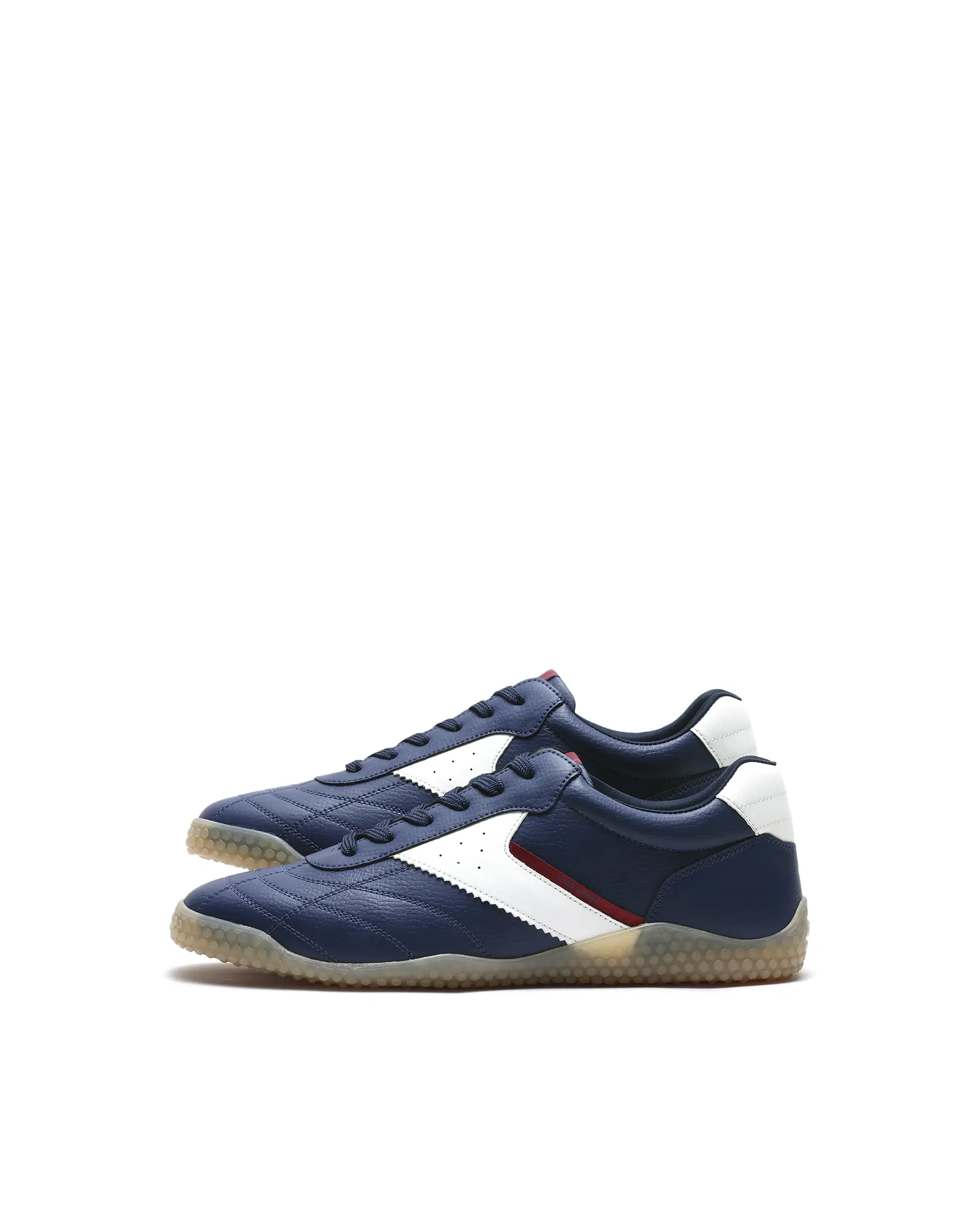 Rarez Men's Crock Navy Micro Fiber Leather Sneaker - Image 6