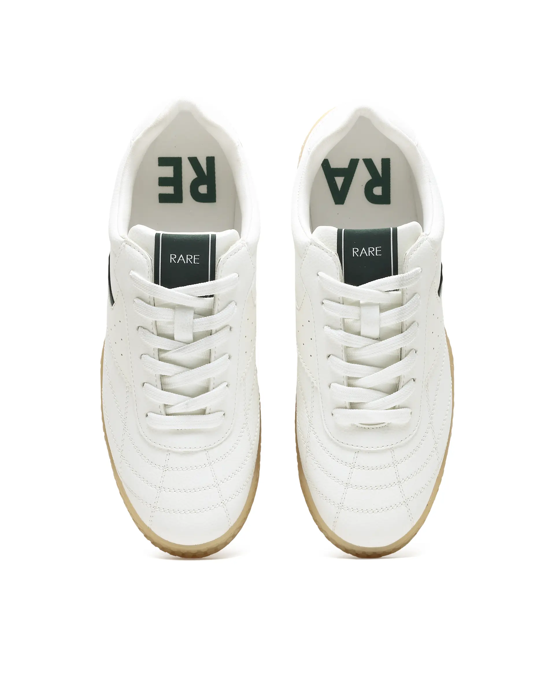Rarez Men's Crock White Micro Fiber Leather Sneaker - Image 2