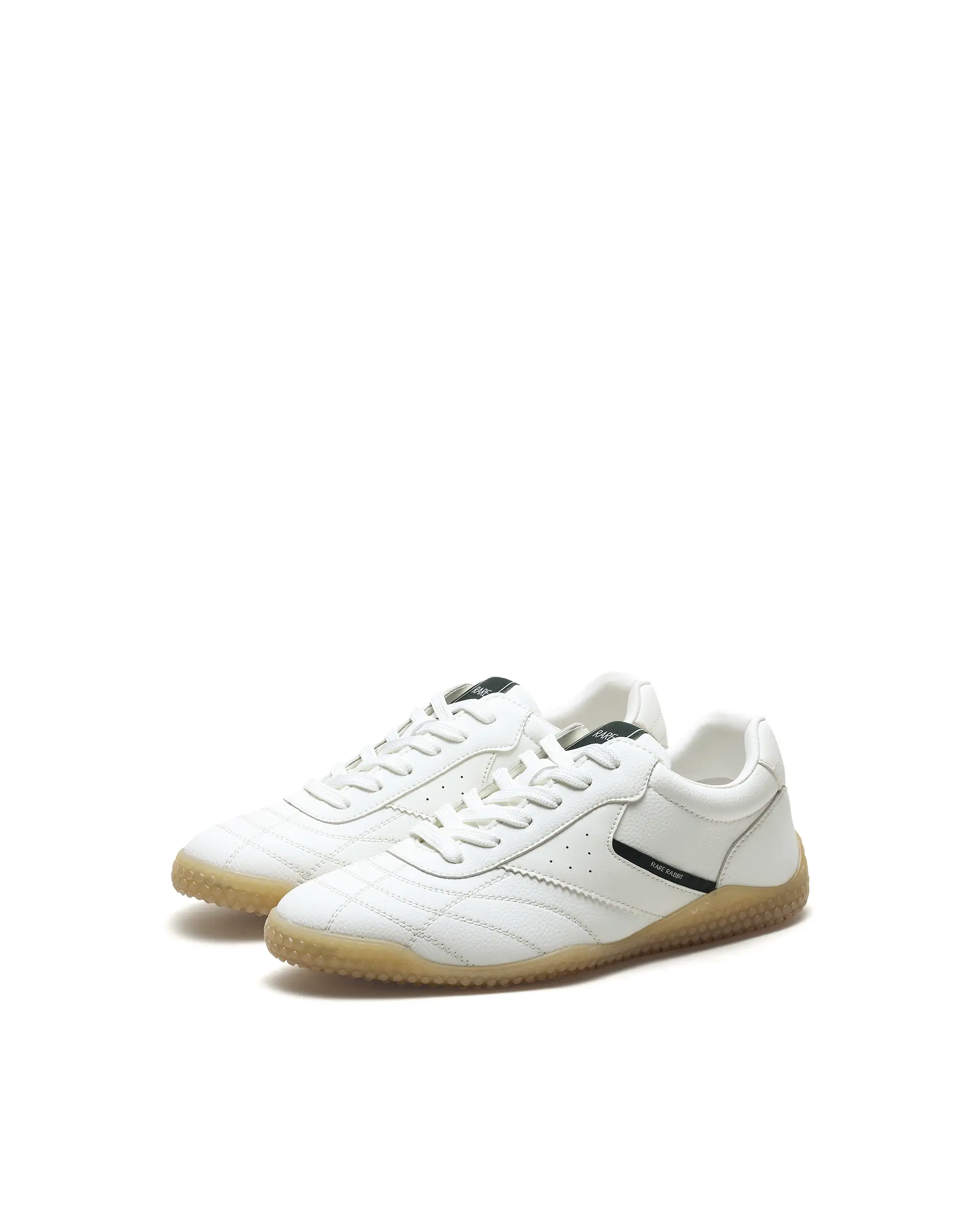 Rarez Men's Crock White Micro Fiber Leather Sneaker - Image 3