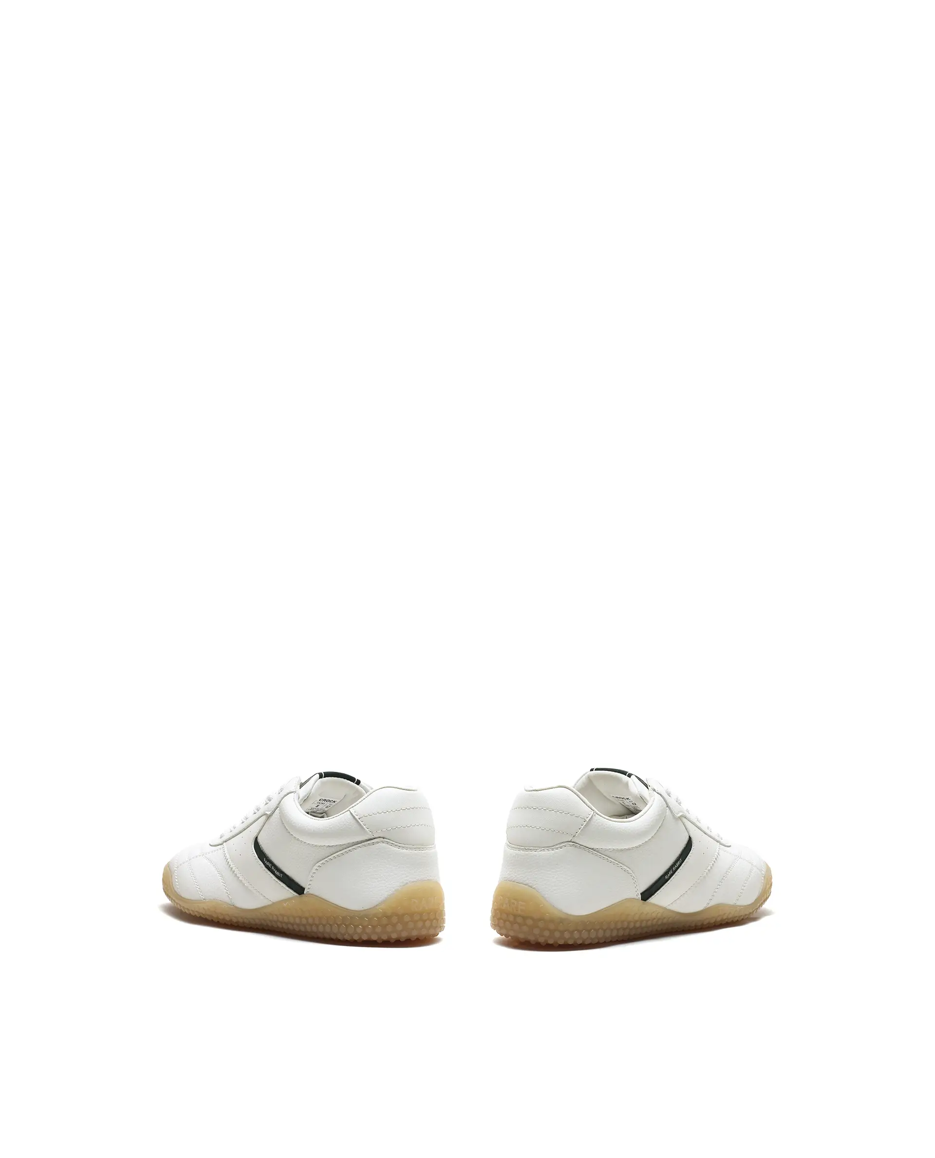 Rarez Men's Crock White Micro Fiber Leather Sneaker - Image 6