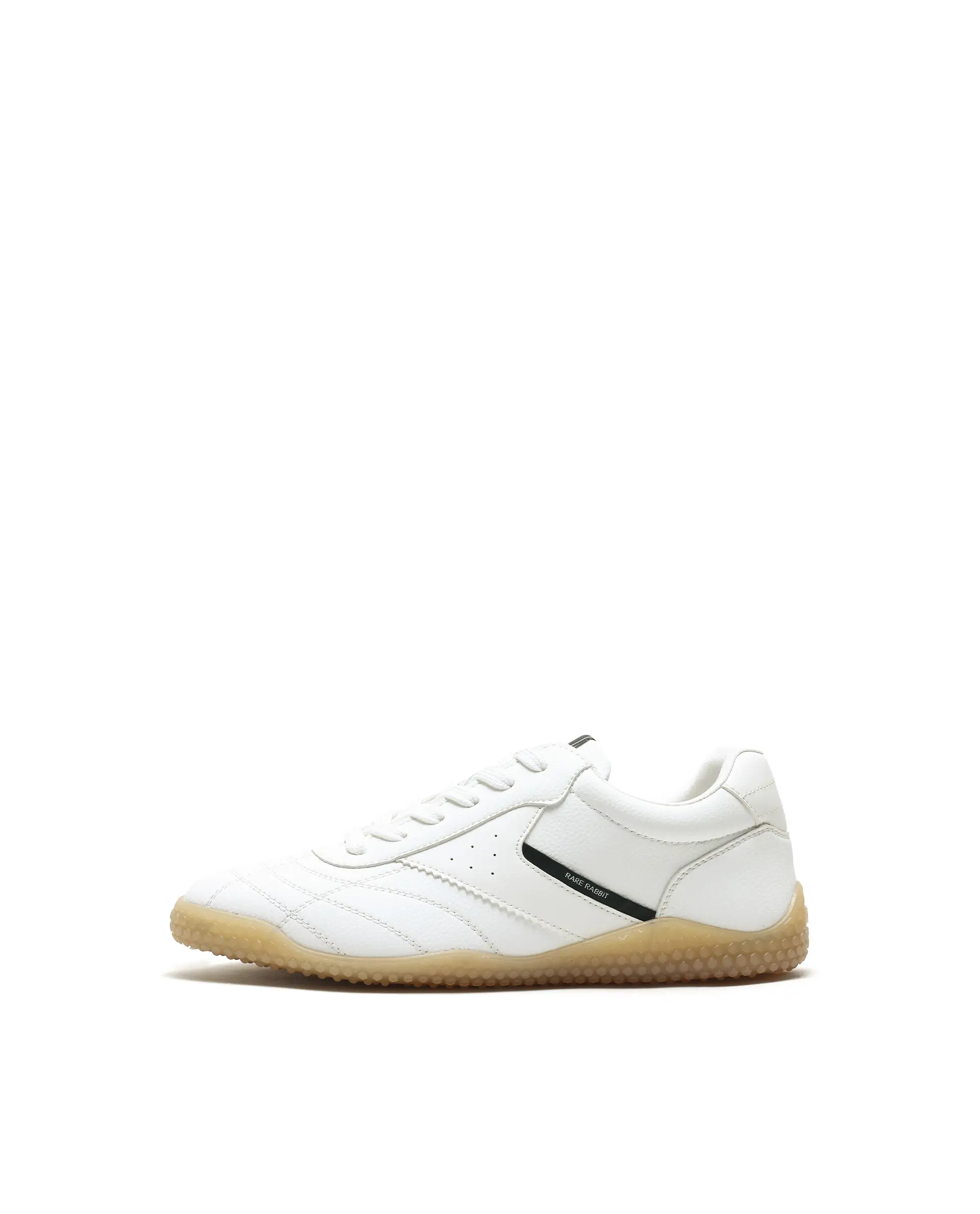 Rarez Men's Crock White Micro Fiber Leather Sneaker - Image 8