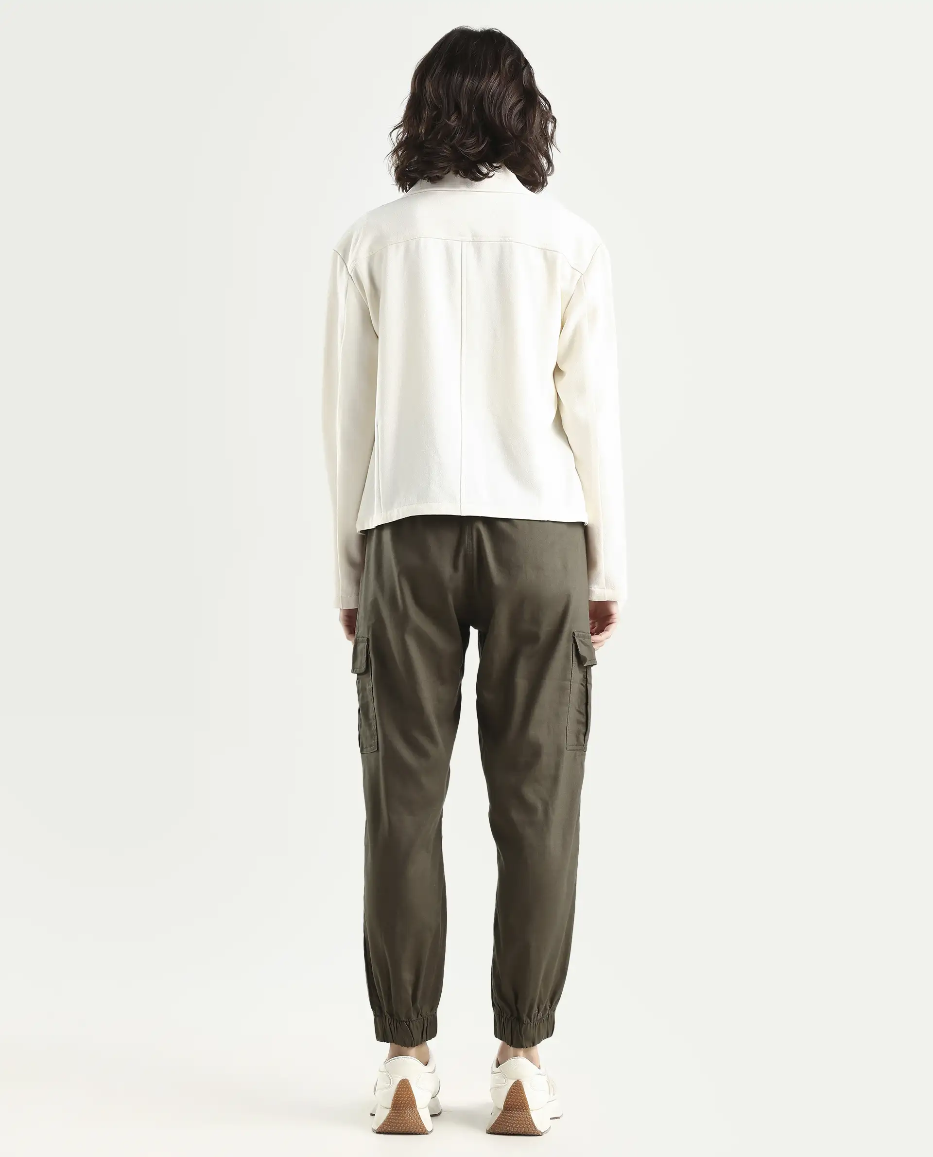 Rareism Women's Crop Khaki Trouser - Image 7