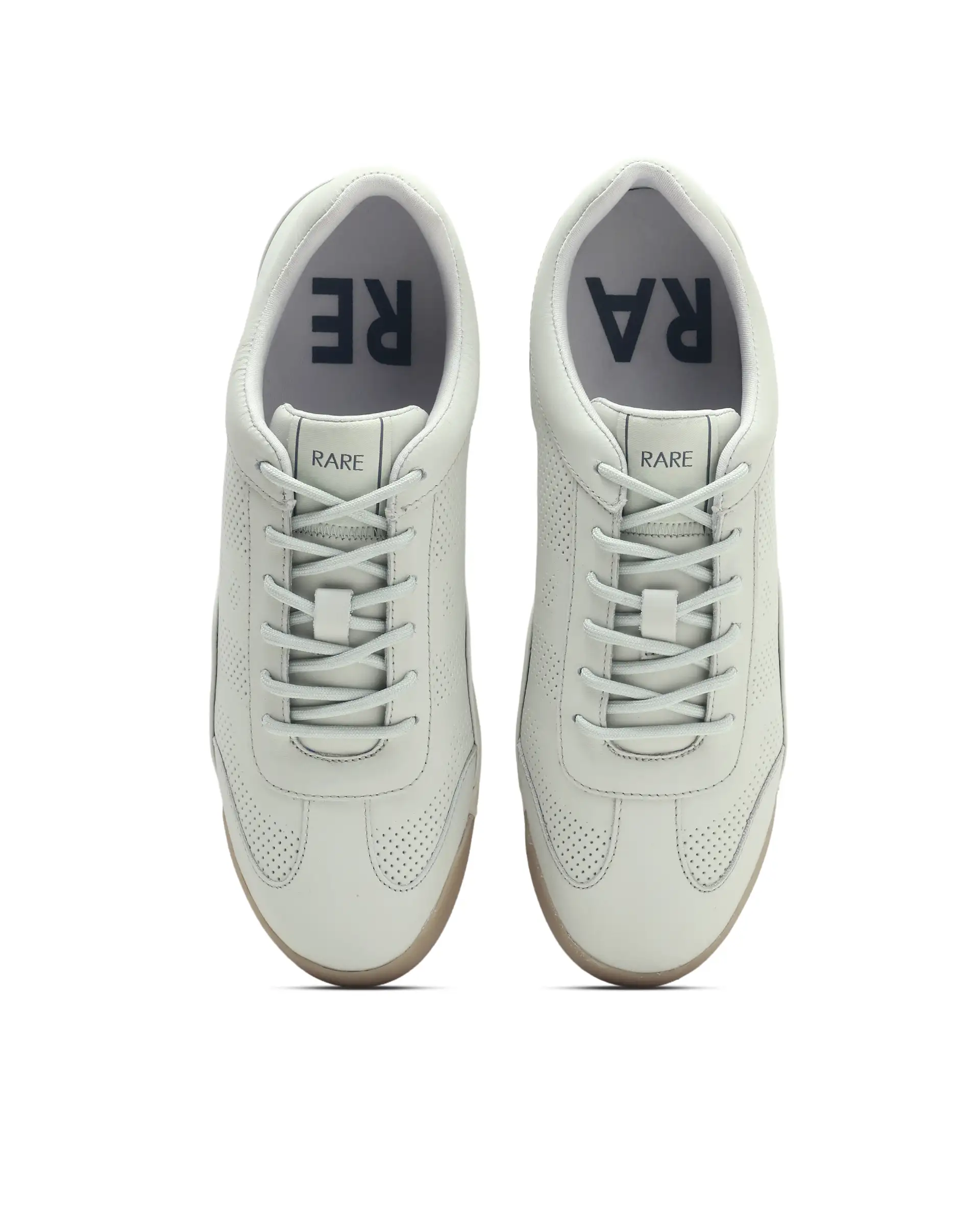 Rare Rabbit Men's Cryon Light Green Leather Sneaker - Image 3