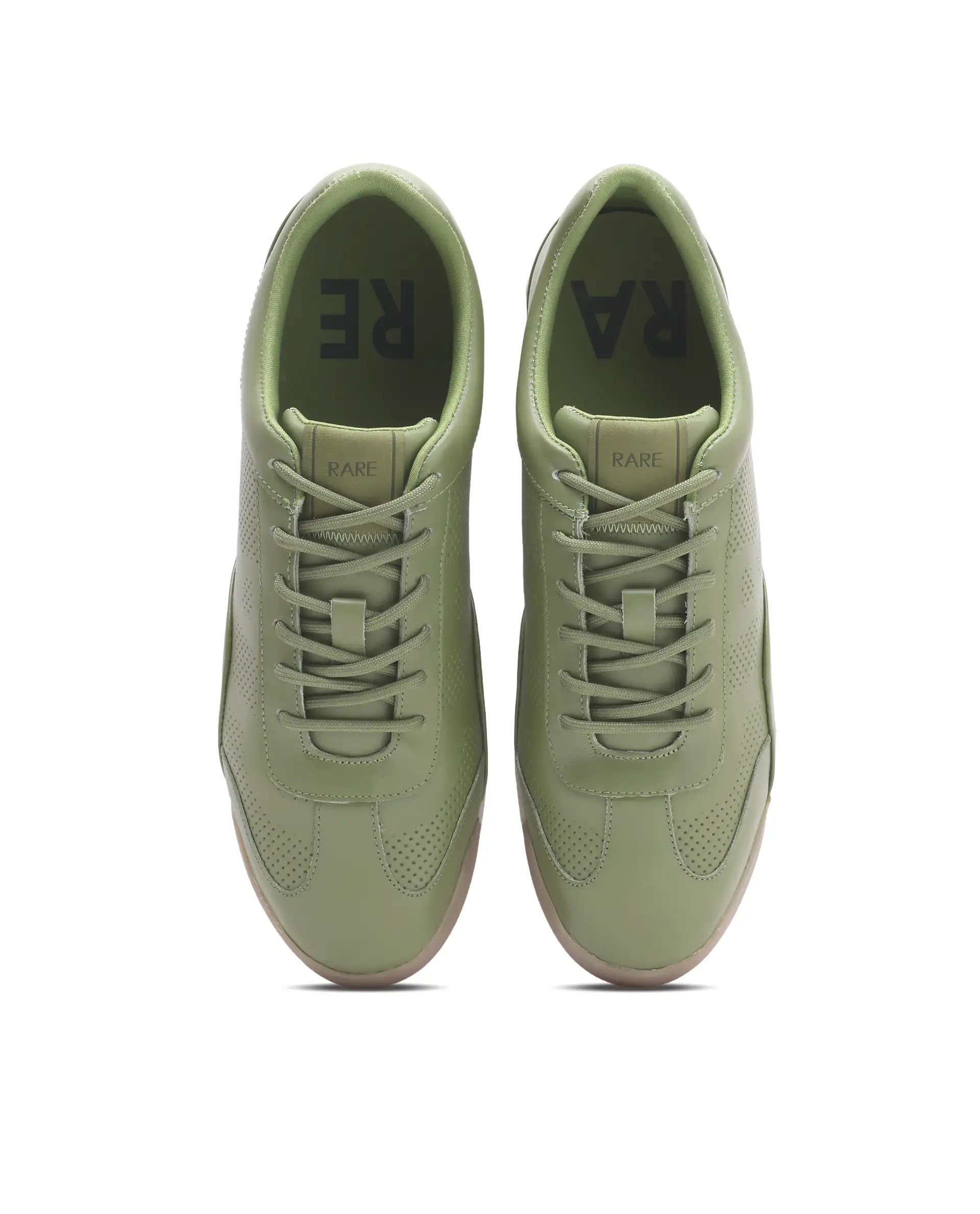 Rare Rabbit Men's Cryon Matcha Leather Sneaker - Image 3