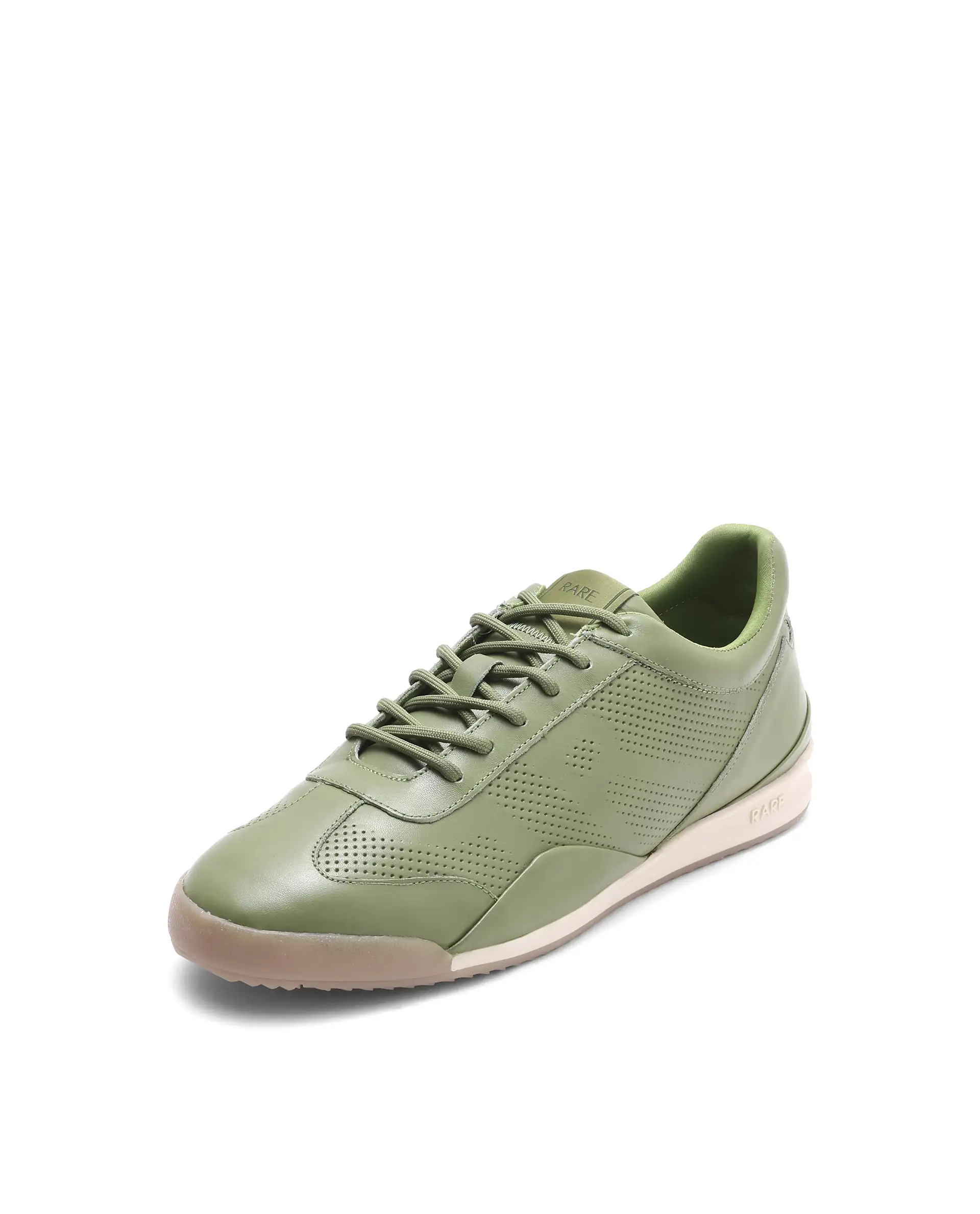 Rare Rabbit Men's Cryon Matcha Leather Sneaker - Image 7