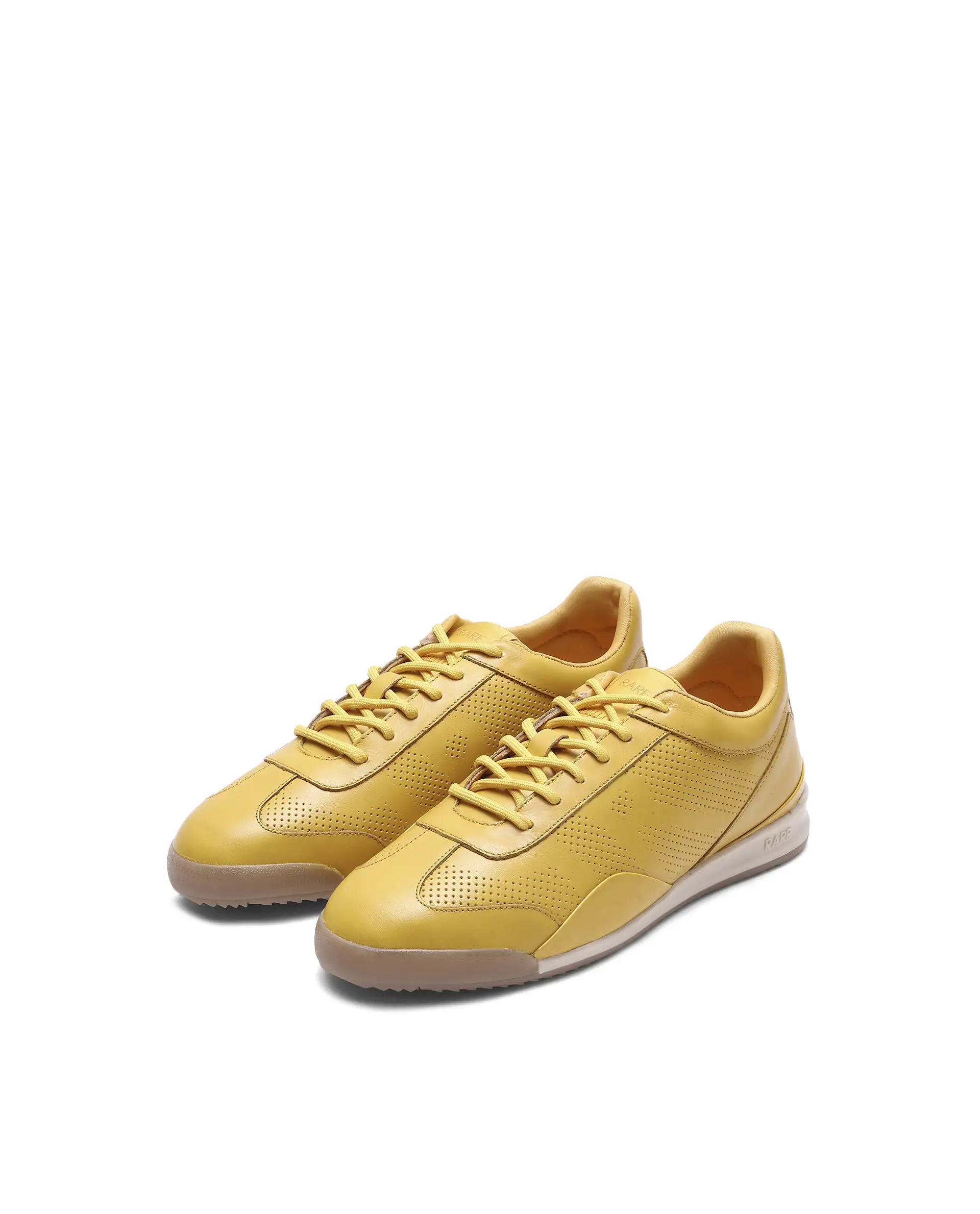 Rare Rabbit Men's Cryon Yellow Leather Sneaker - Image 2