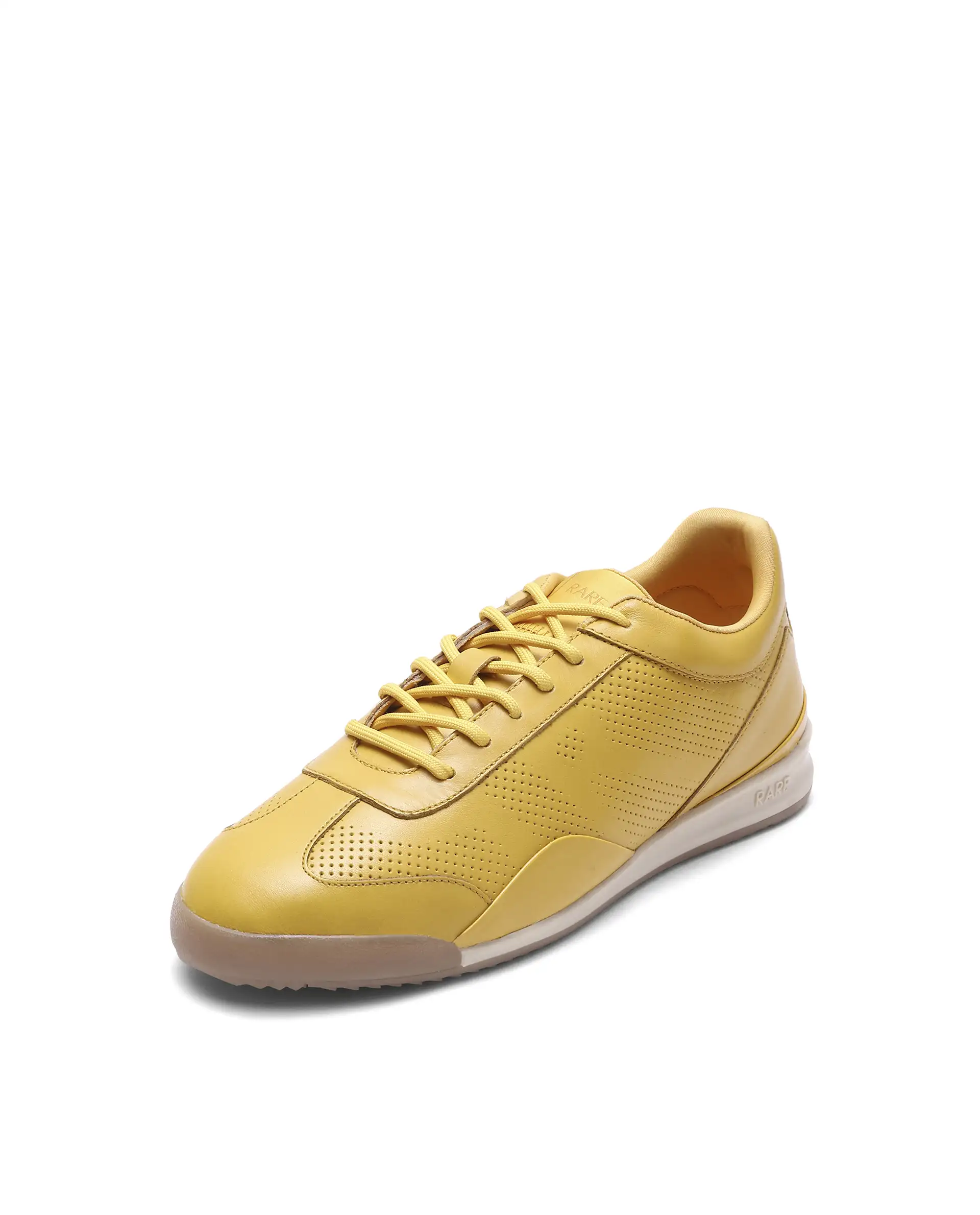Rare Rabbit Men's Cryon Yellow Leather Sneaker - Image 4