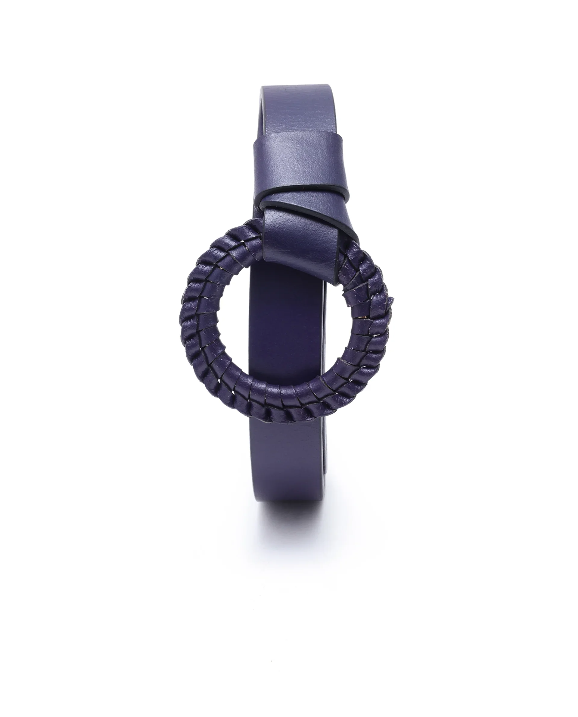 Rareism Women Crystal Navy Belt