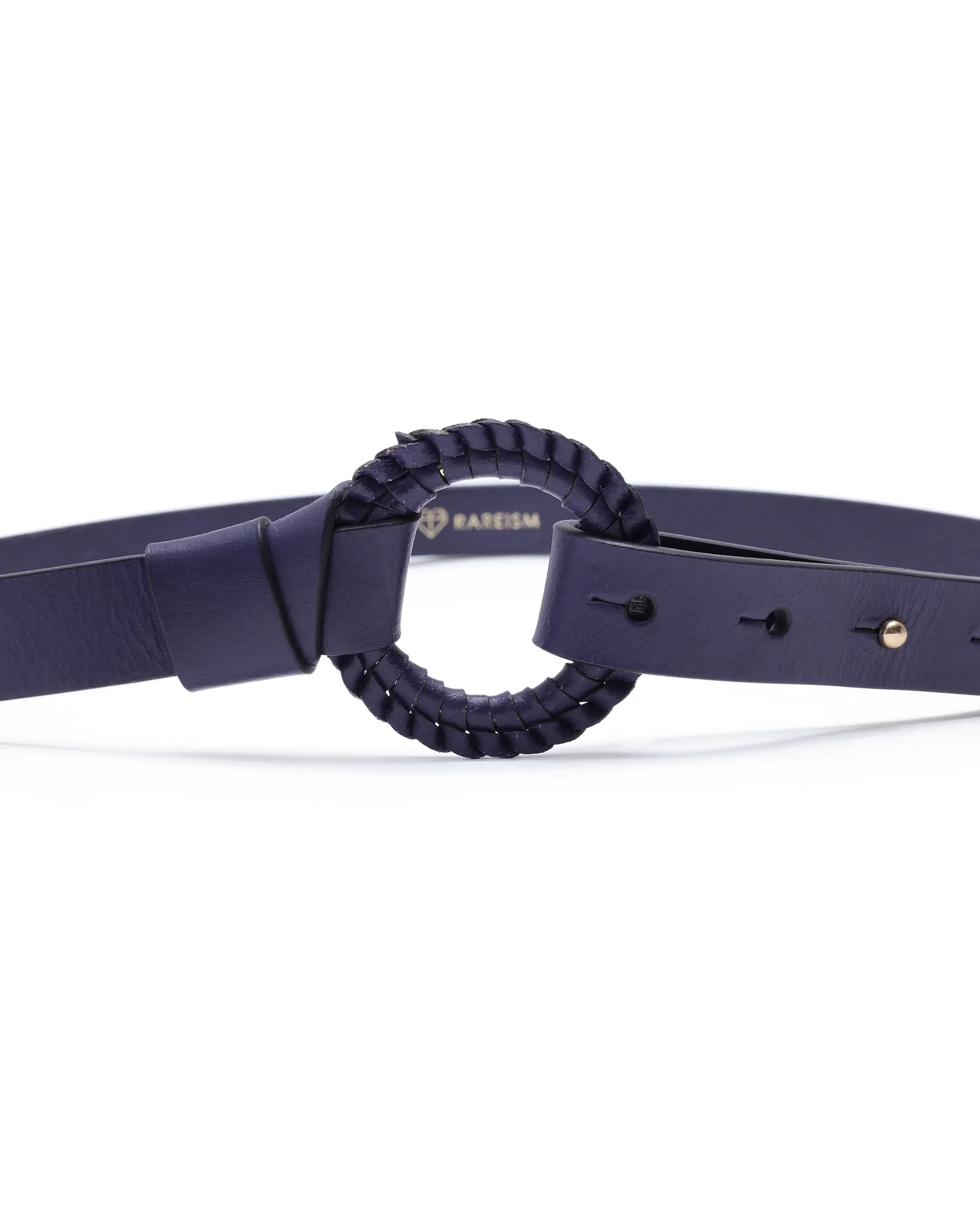 Rareism Women Crystal Navy Belt - Image 5