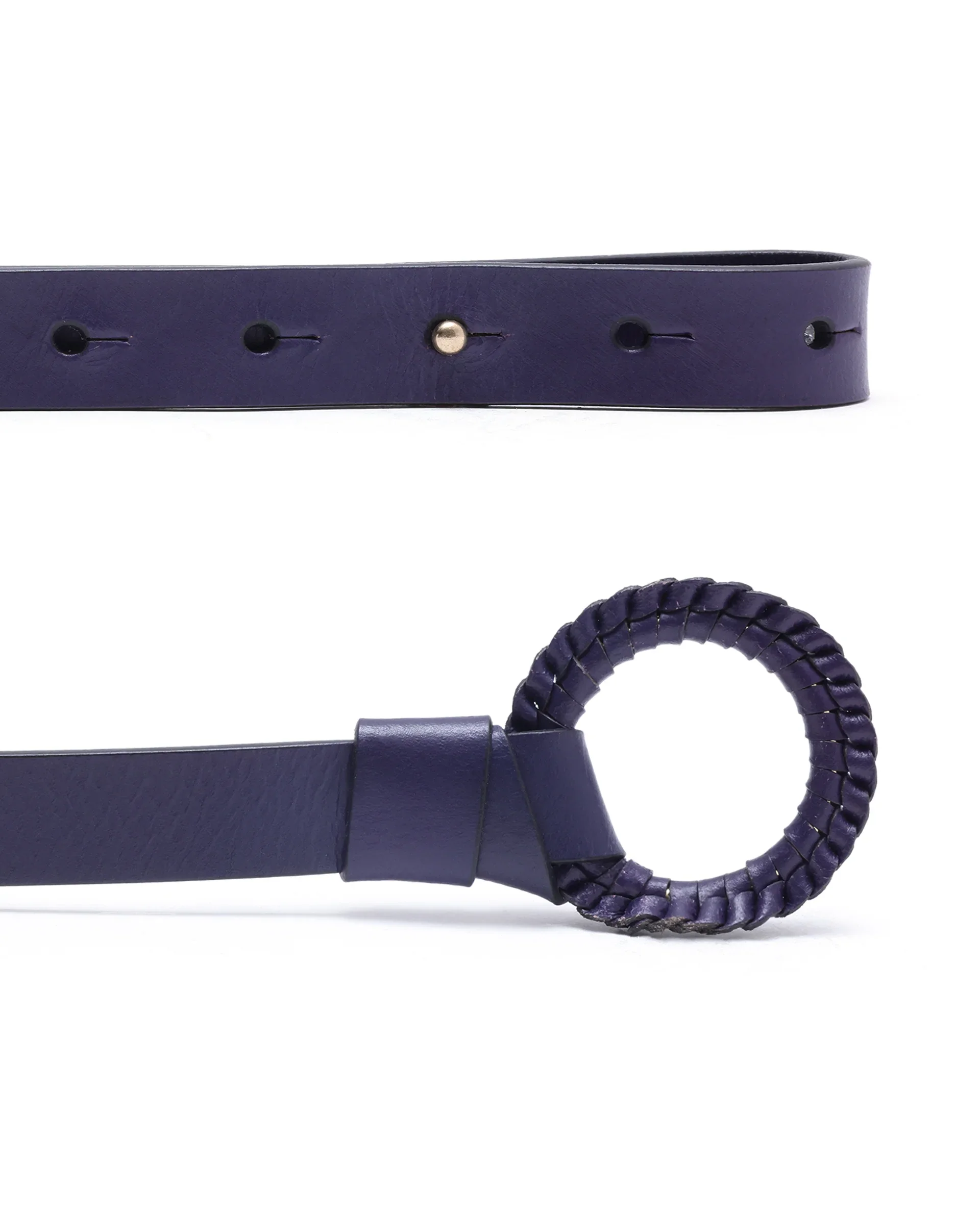 Rareism Women Crystal Navy Belt - Image 6