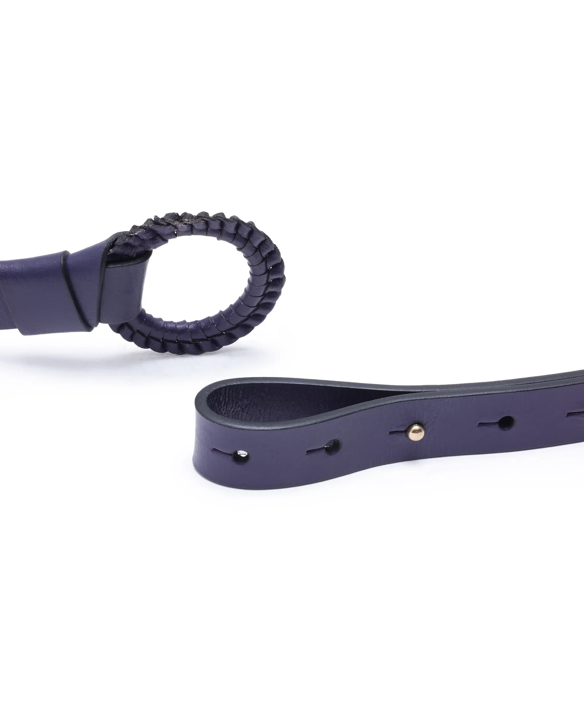Rareism Women Crystal Navy Belt - Image 7