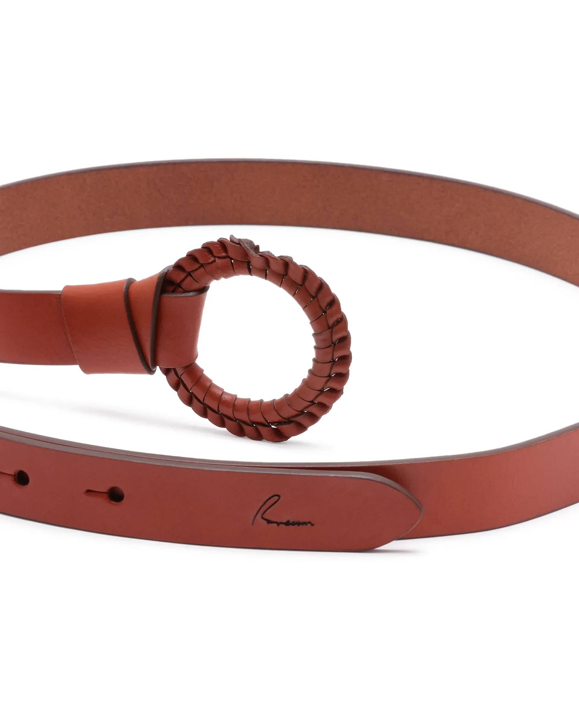 Rareism Women Crystal Tan Belt - Image 6